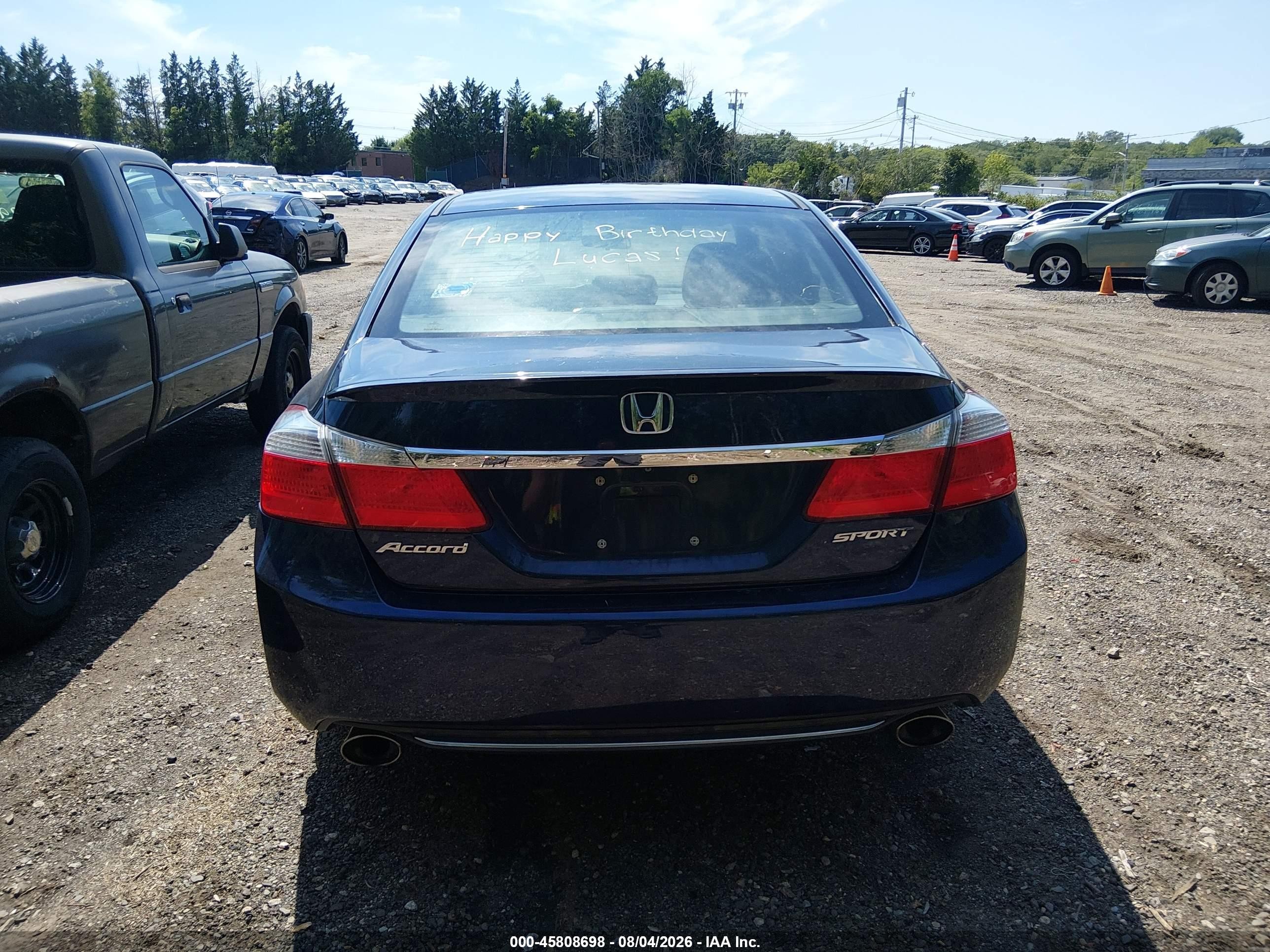 2015 Honda Accord Sport Blue vin: 1HGCR2F54FA154068