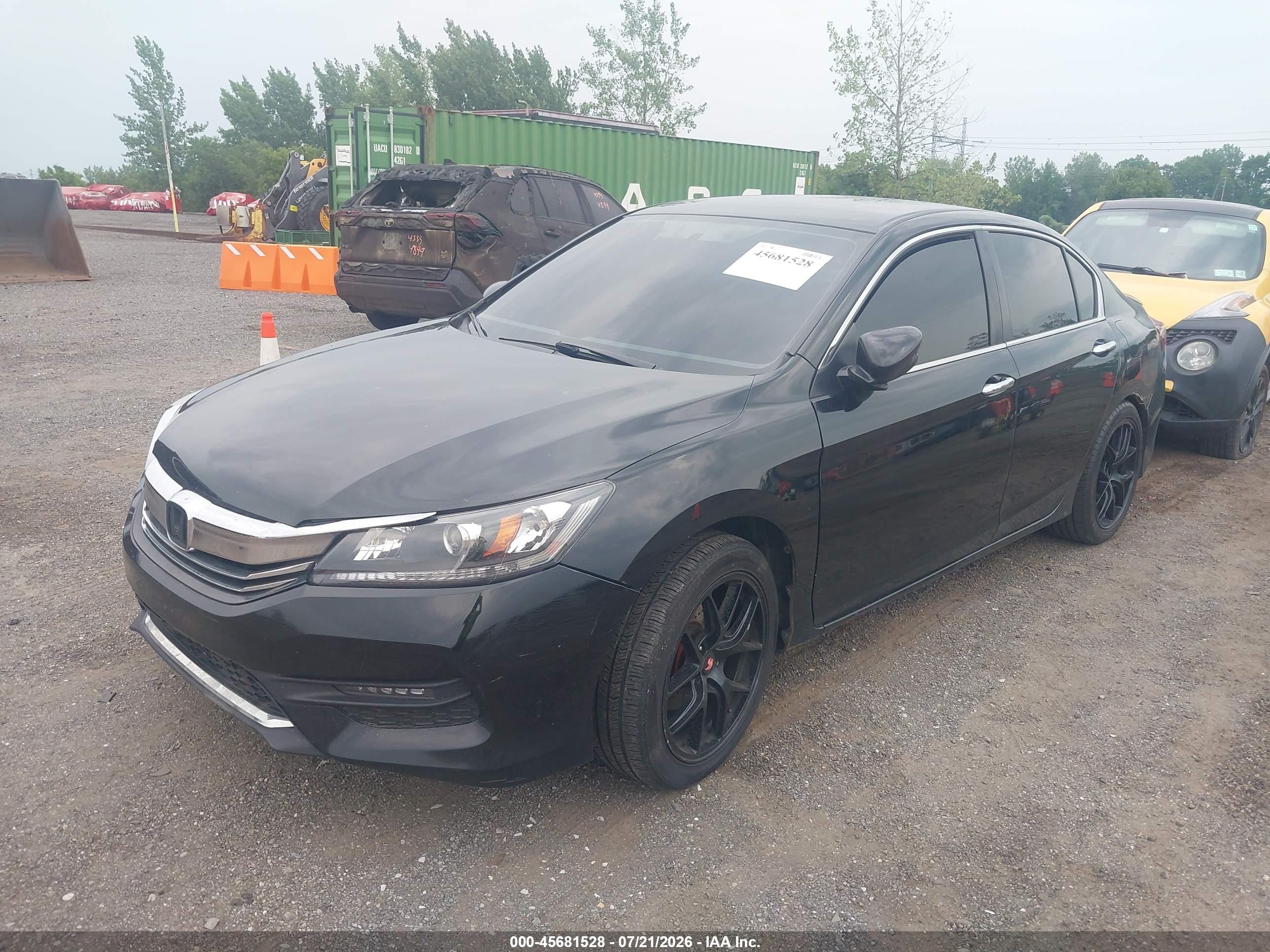 2015 Honda Accord Sport Black vin: 1HGCR2F54FA165801