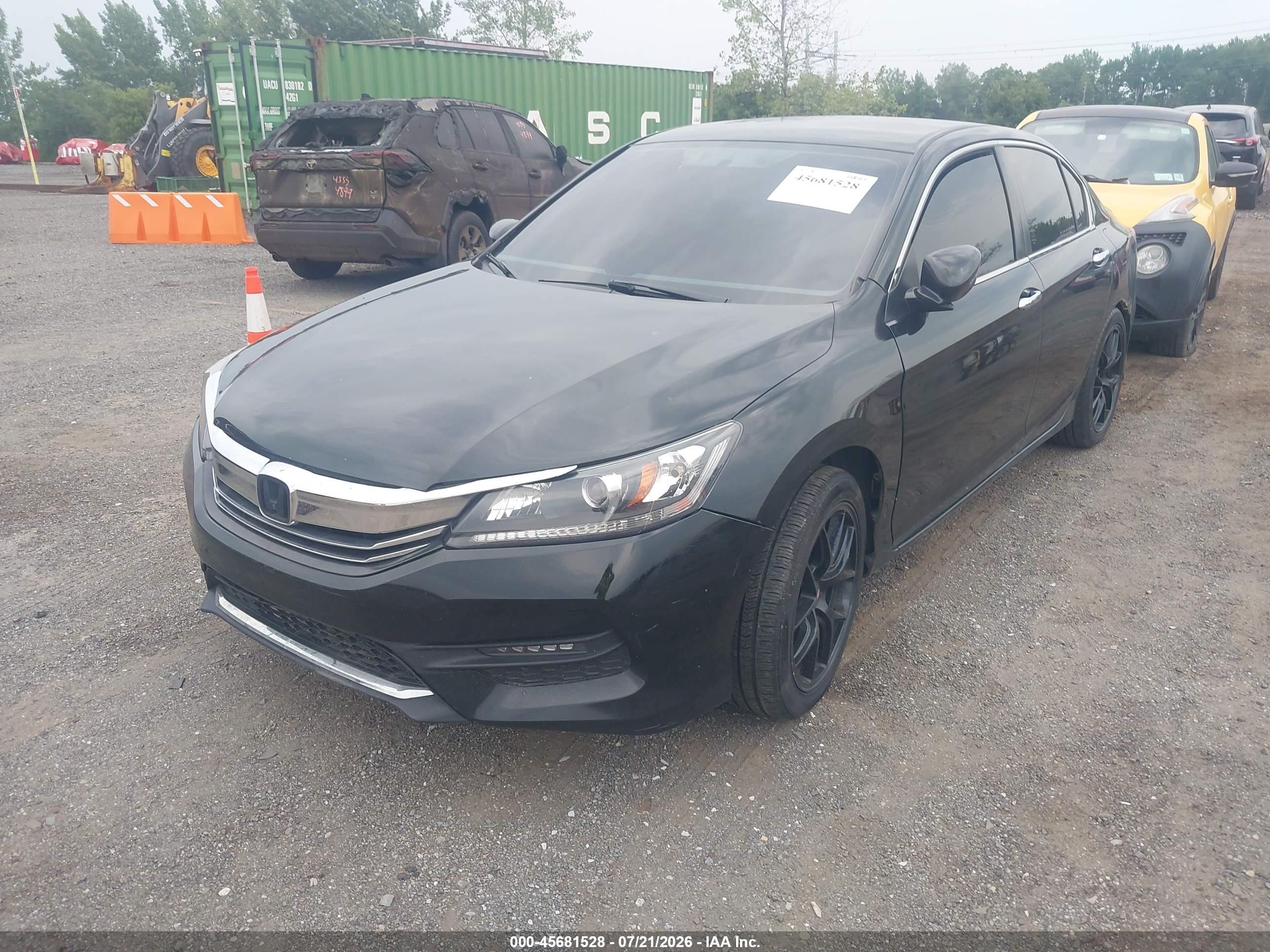 2015 Honda Accord Sport Black vin: 1HGCR2F54FA165801