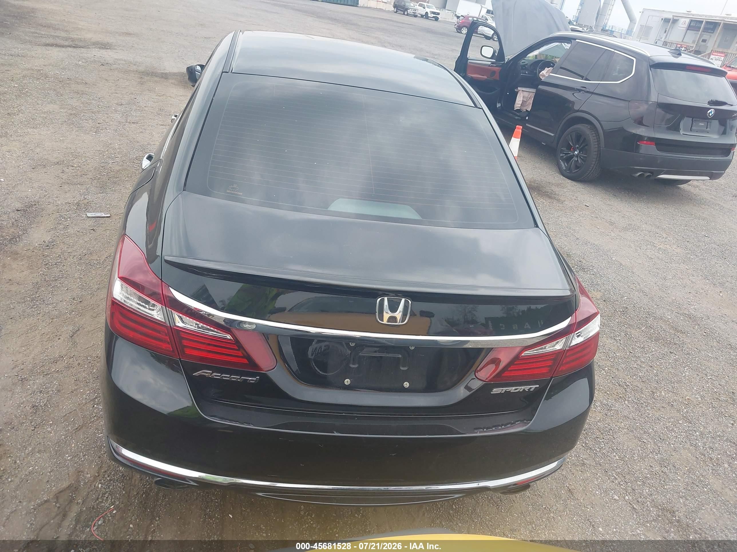 2015 Honda Accord Sport Black vin: 1HGCR2F54FA165801