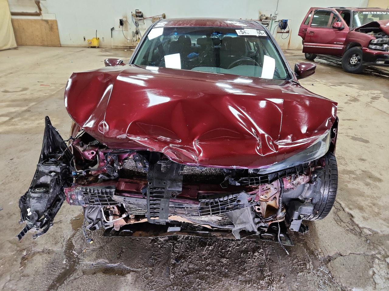 2015 Honda Accord Sport Burgundy vin: 1HGCR2F54FA166141