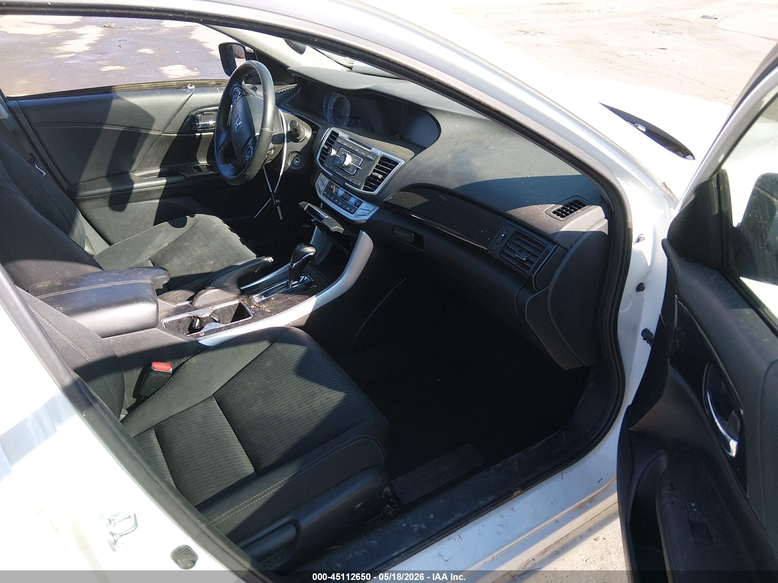2015 Honda Accord Sport White vin: 1HGCR2F54FA176541