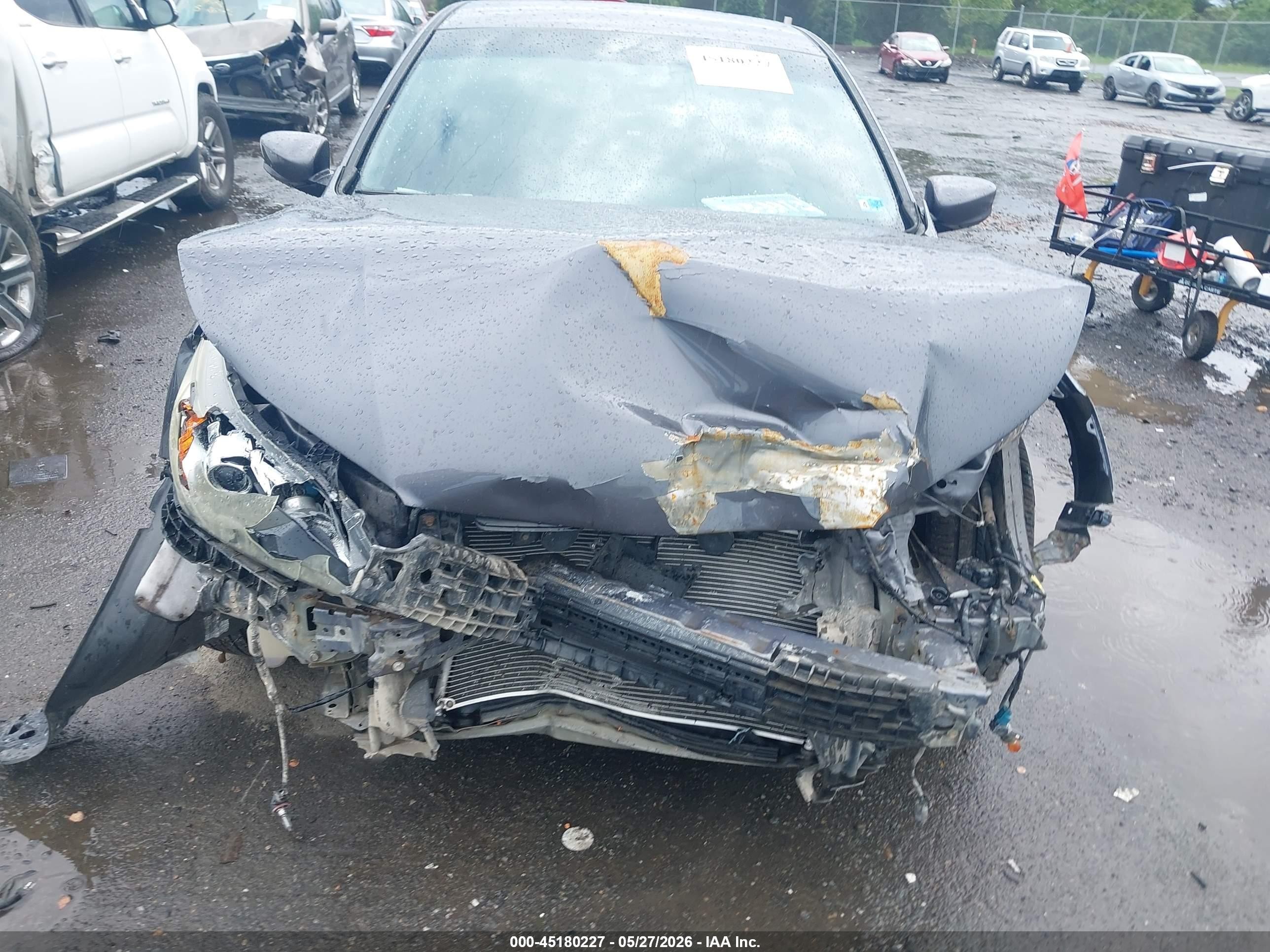 2015 Honda Accord Sport Серый vin: 1HGCR2F54FA236608