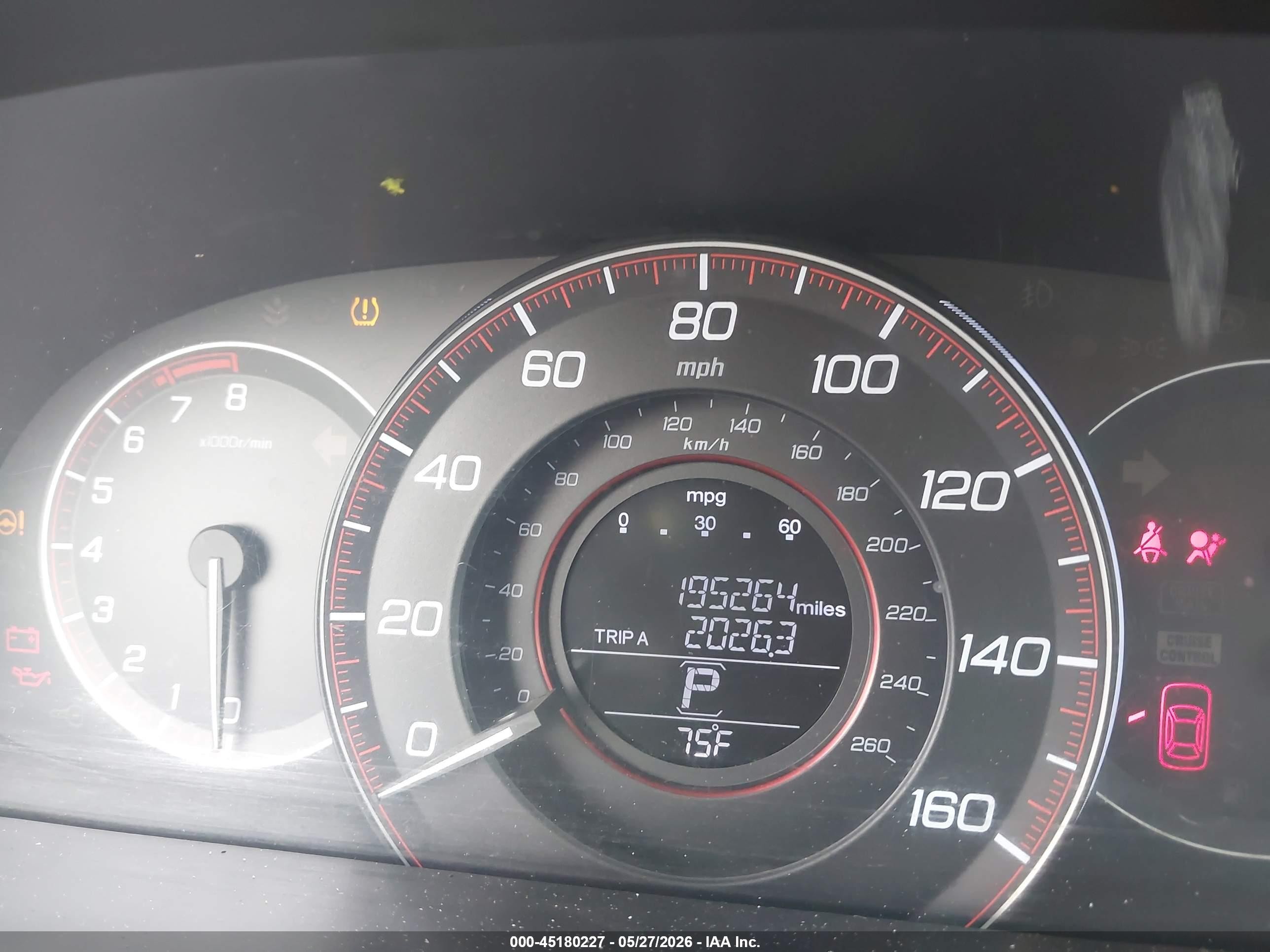 2015 Honda Accord Sport Серый vin: 1HGCR2F54FA236608