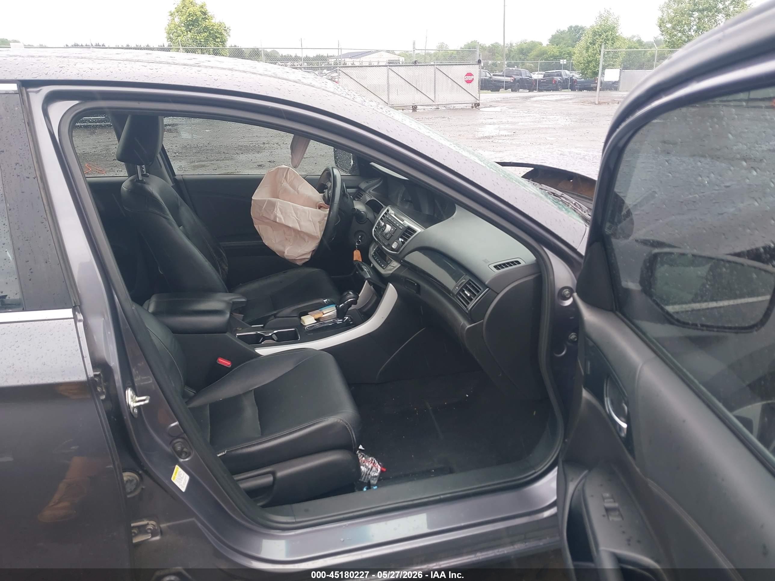 2015 Honda Accord Sport Серый vin: 1HGCR2F54FA236608