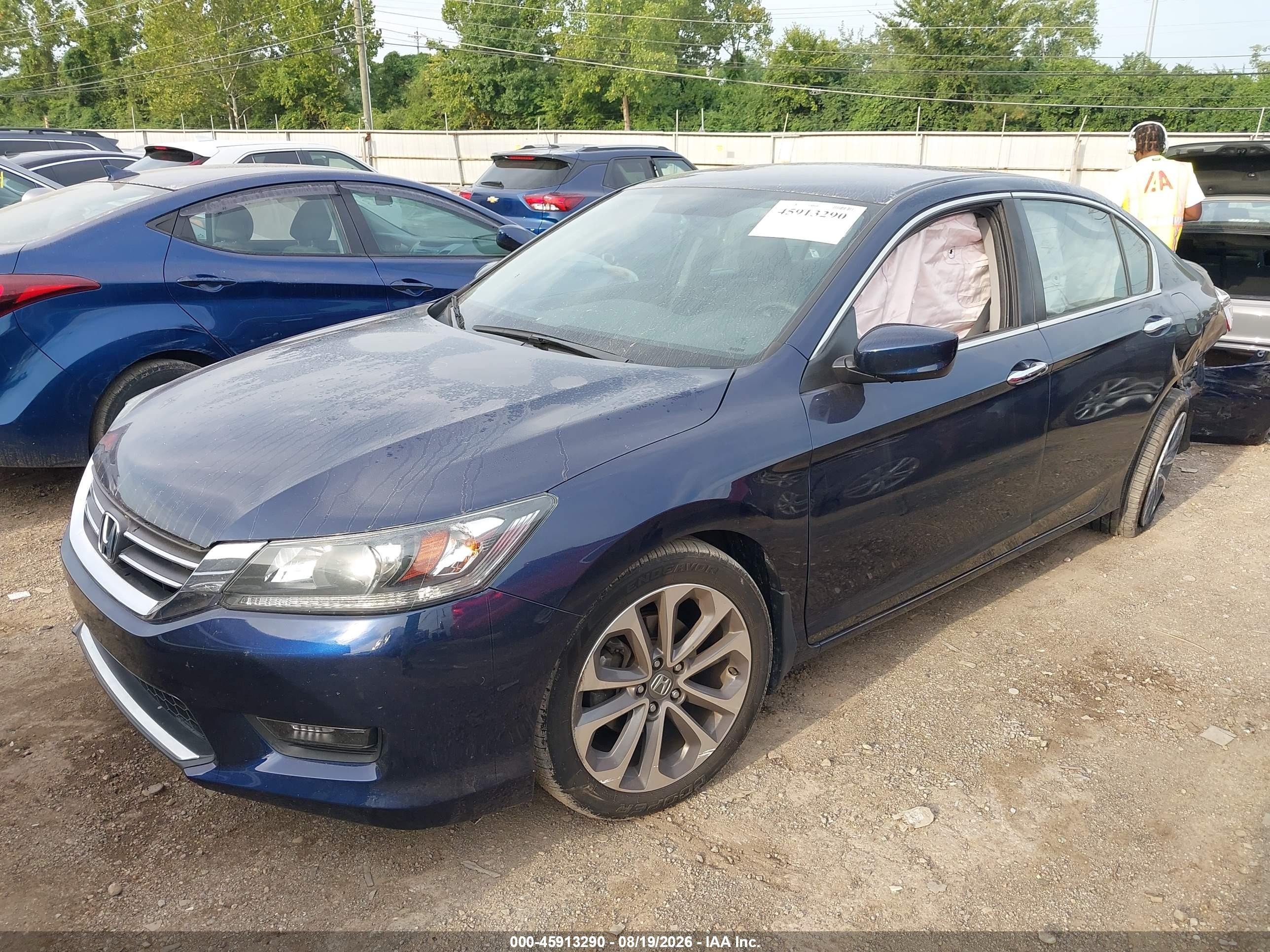 2015 Honda Accord Sport Blue vin: 1HGCR2F54FA240738
