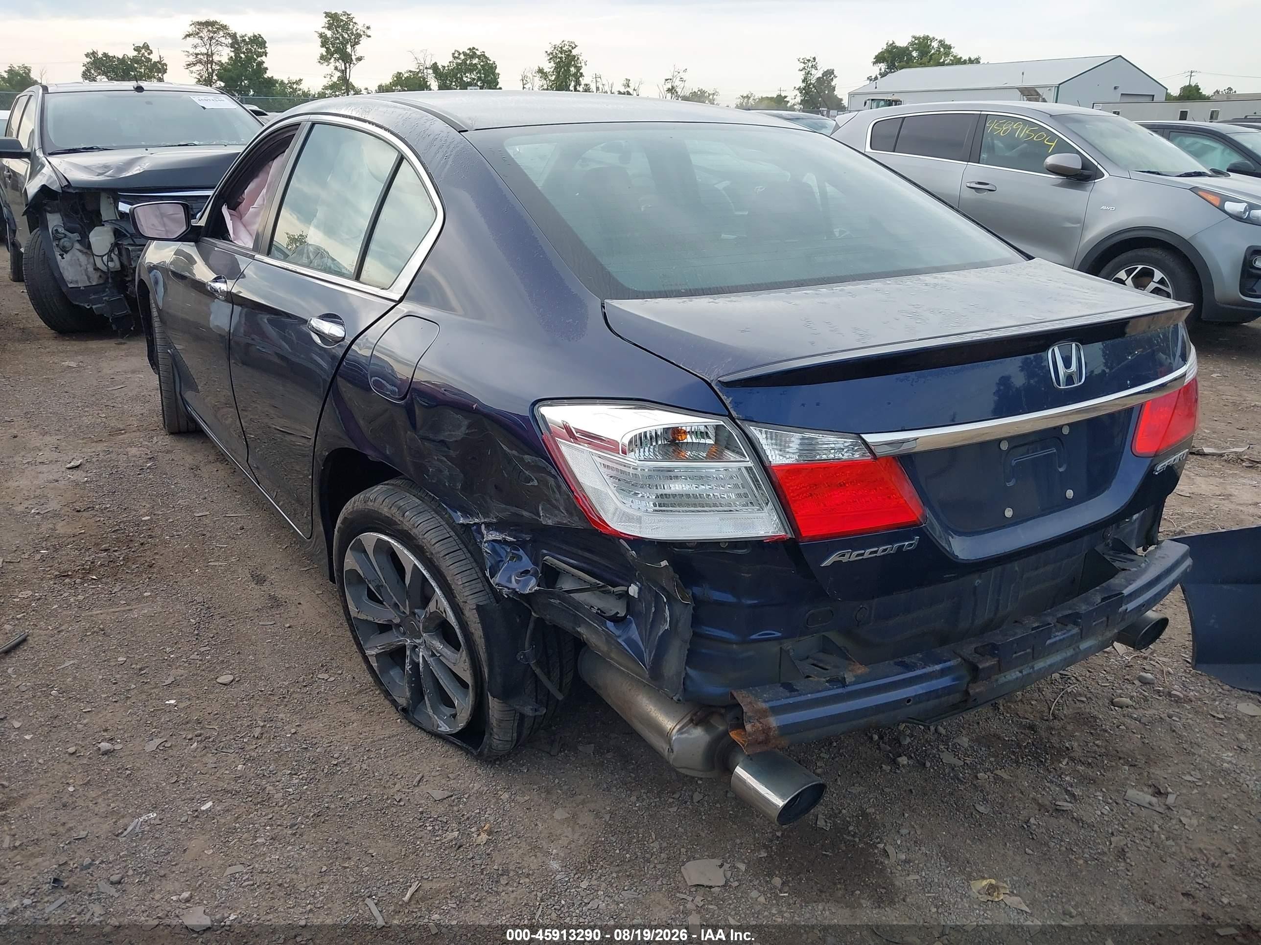 2015 Honda Accord Sport Blue vin: 1HGCR2F54FA240738