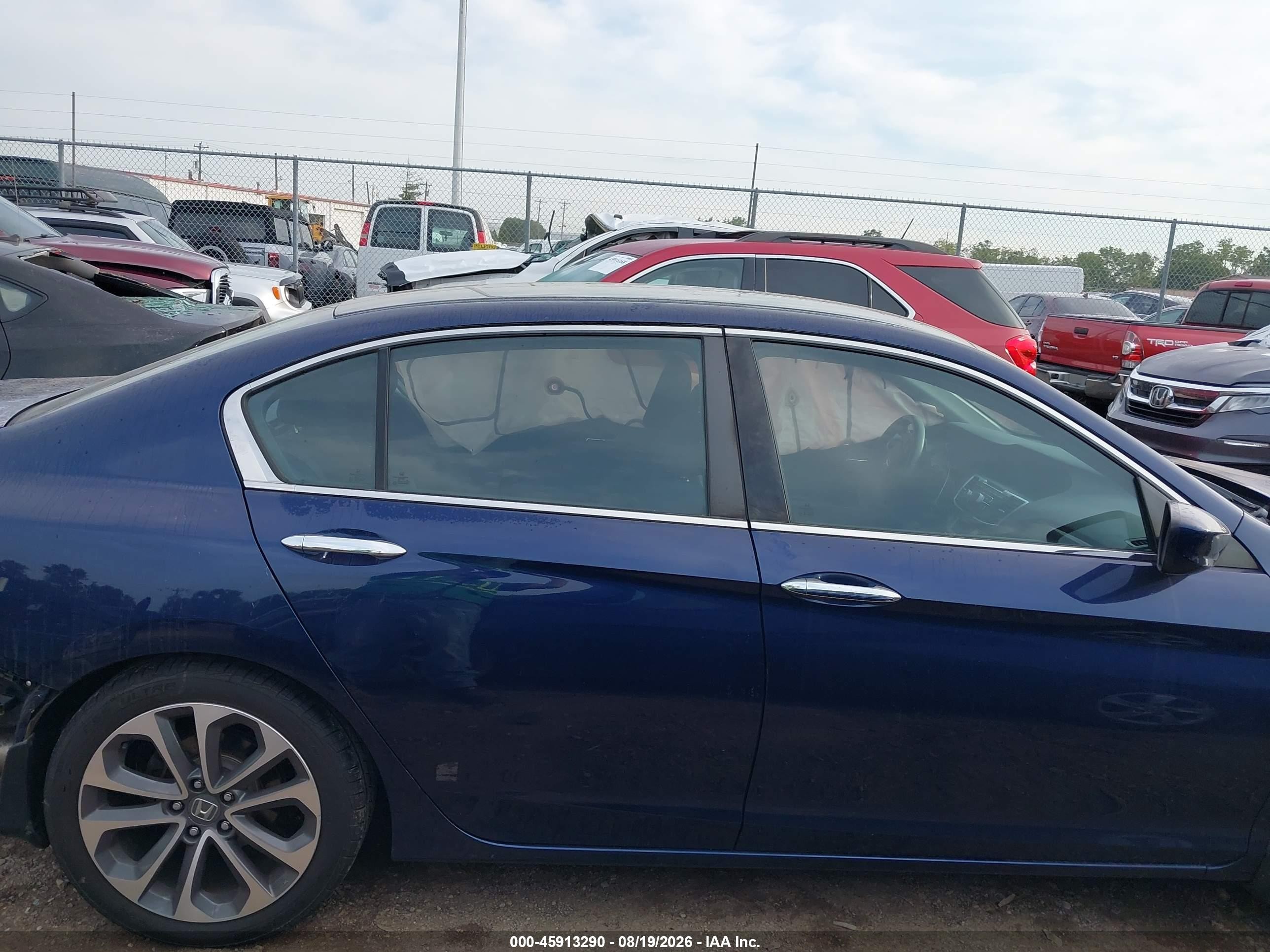 2015 Honda Accord Sport Blue vin: 1HGCR2F54FA240738
