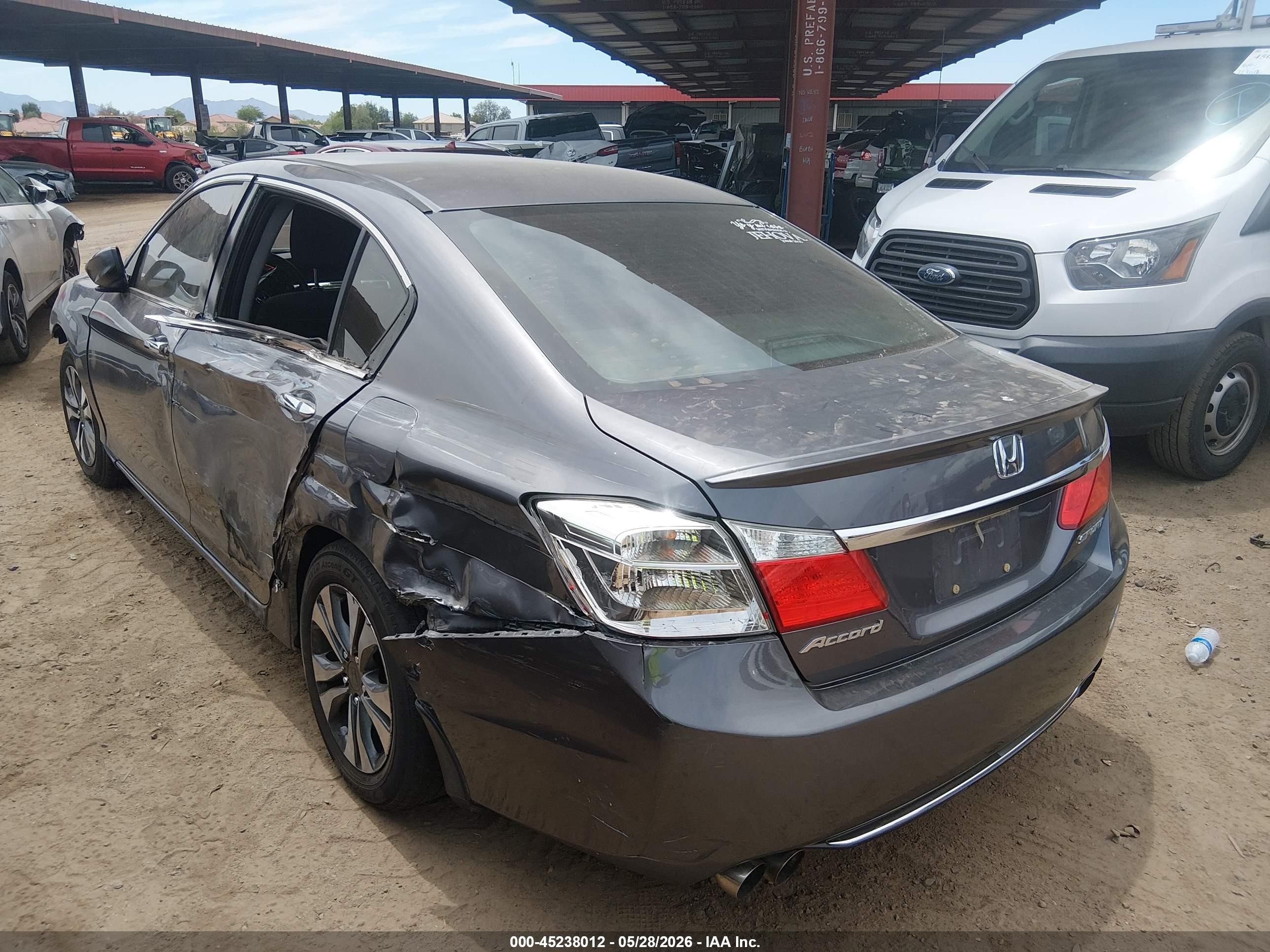 2015 Honda Accord Sport Gray vin: 1HGCR2F54FA244482