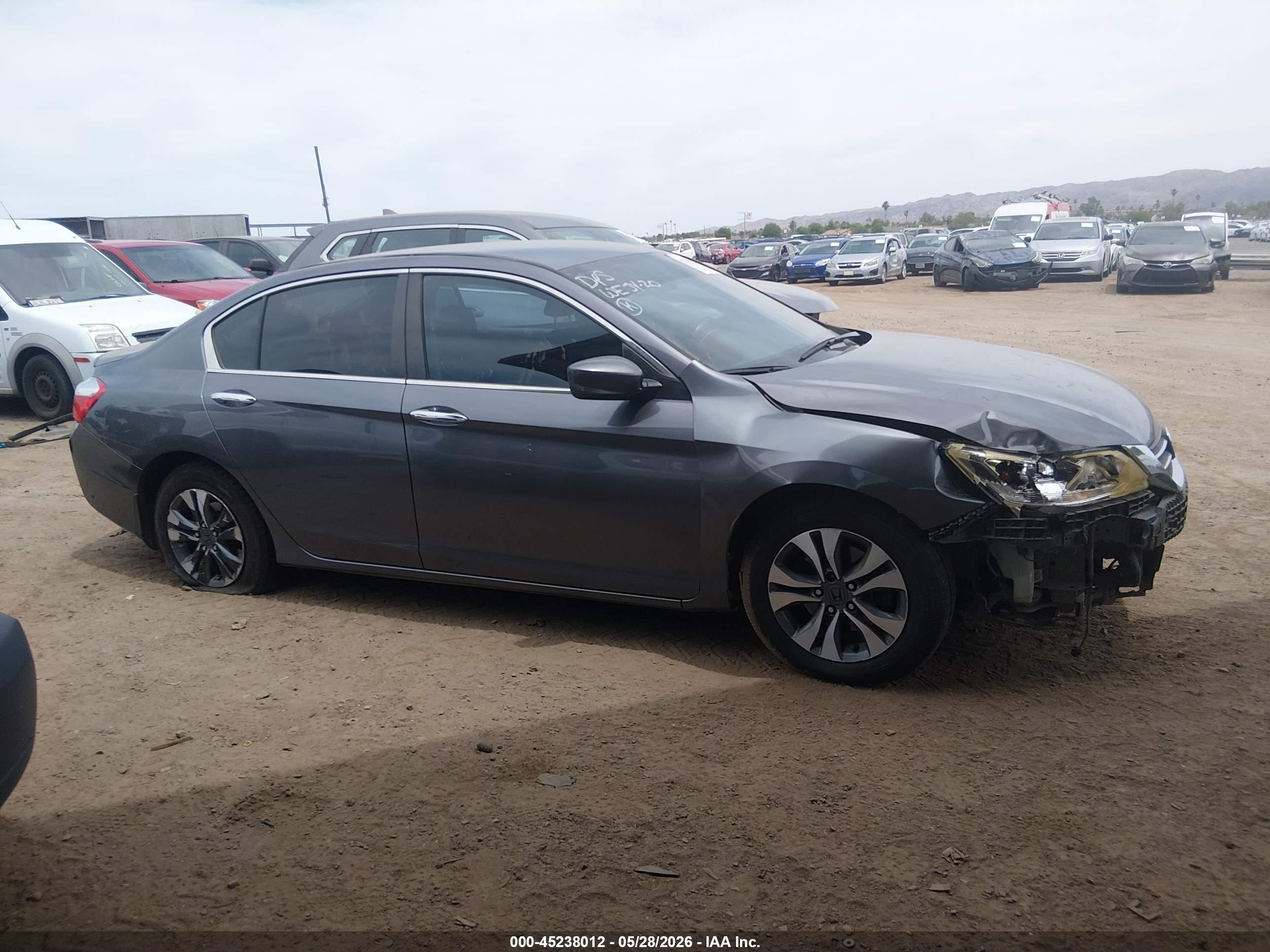 2015 Honda Accord Sport Gray vin: 1HGCR2F54FA244482