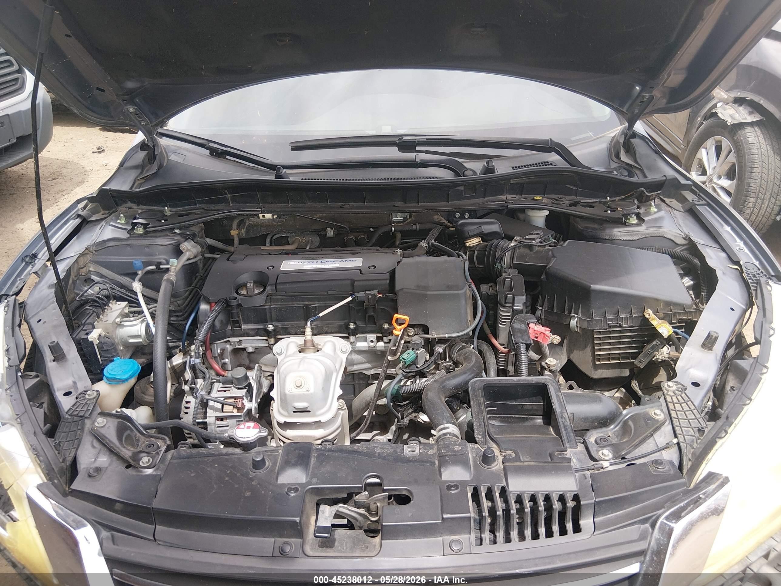 2015 Honda Accord Sport Gray vin: 1HGCR2F54FA244482