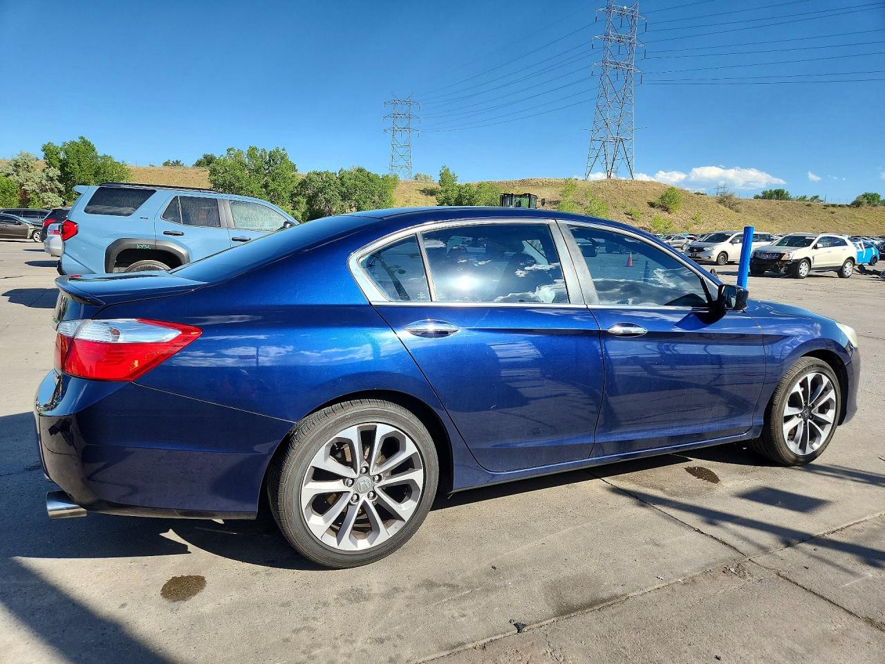 2015 Honda Accord Sport Blue vin: 1HGCR2F54FA249195