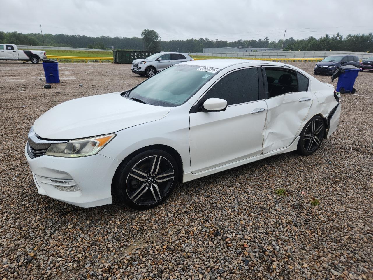 2017 Honda Accord Sport White vin: 1HGCR2F54HA077625