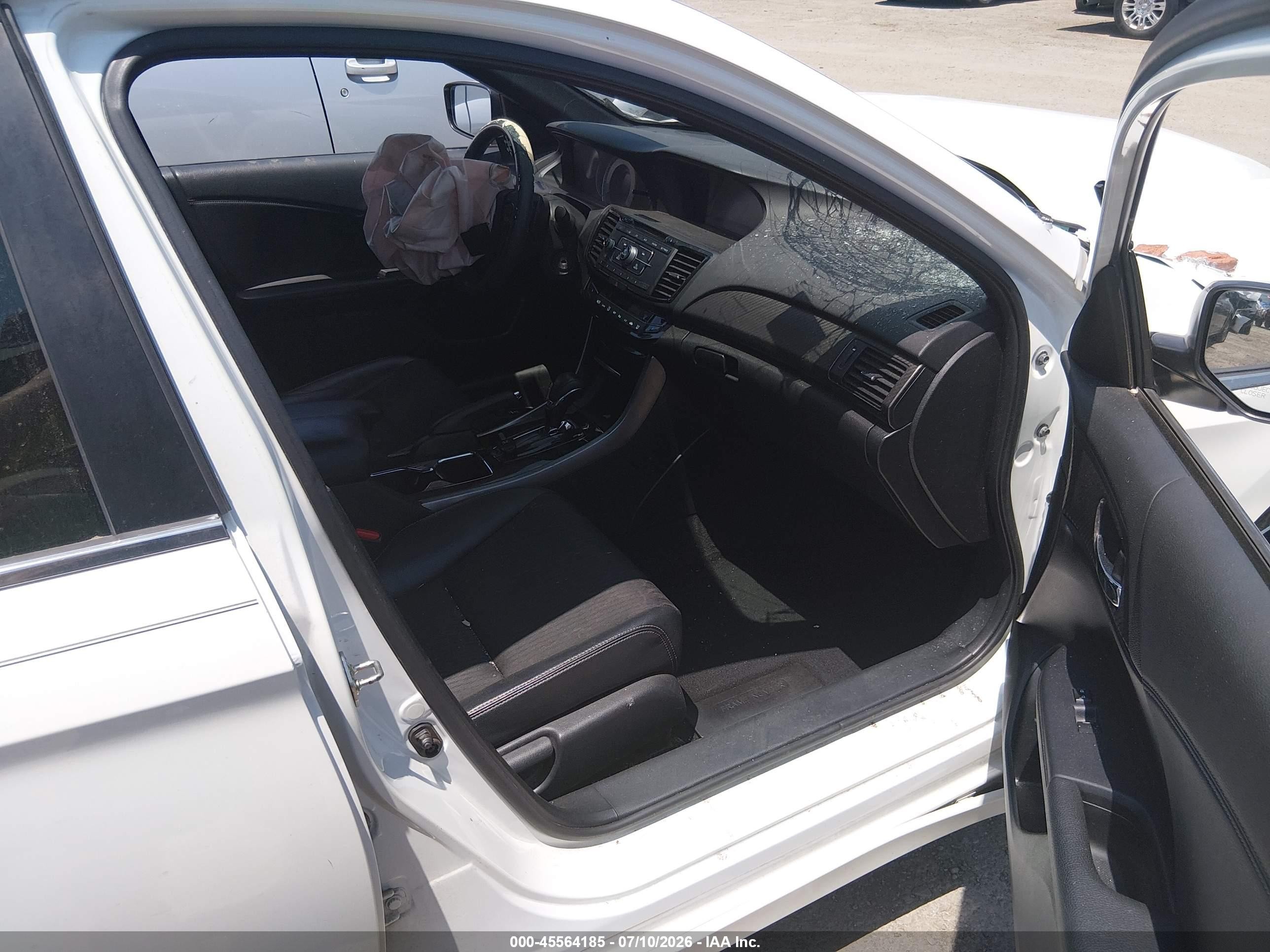2017 Honda Accord Sport White vin: 1HGCR2F54HA187266