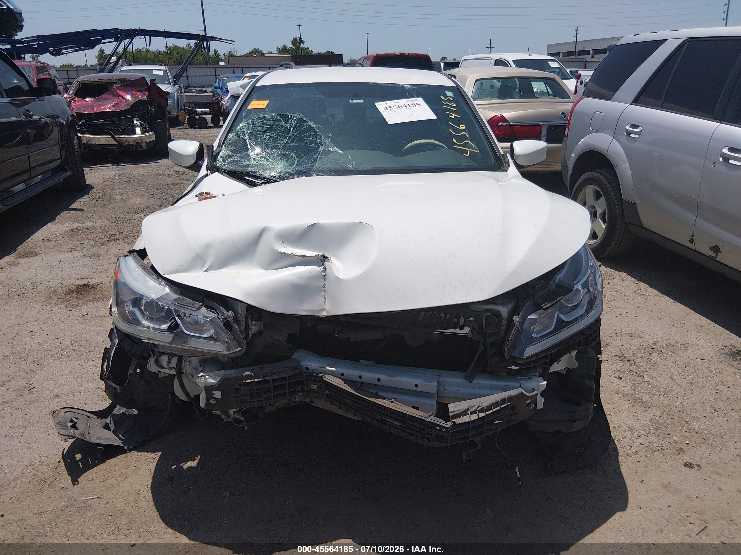2017 Honda Accord Sport White vin: 1HGCR2F54HA187266