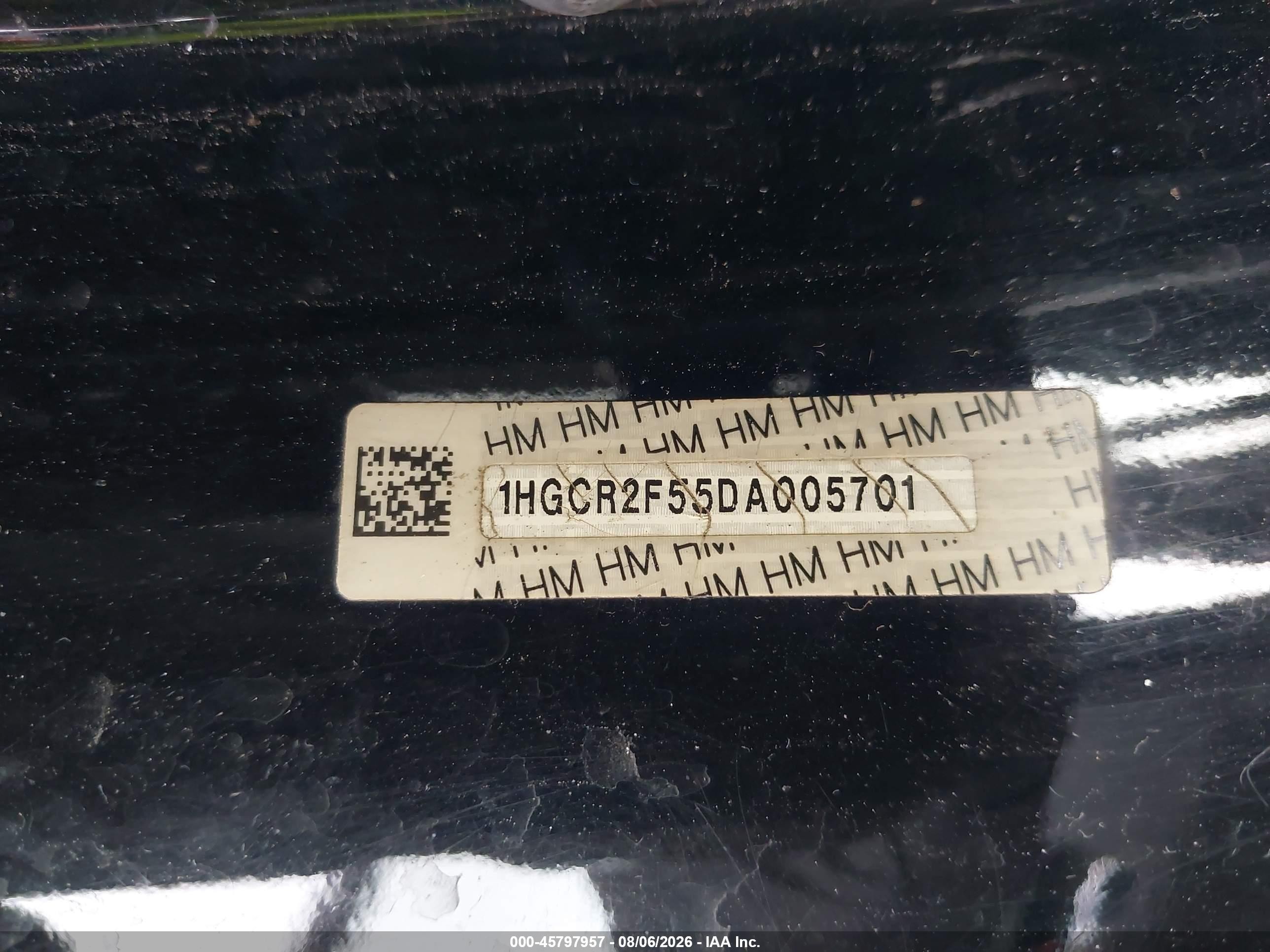 2013 Honda Accord Sport Black vin: 1HGCR2F55DA005701
