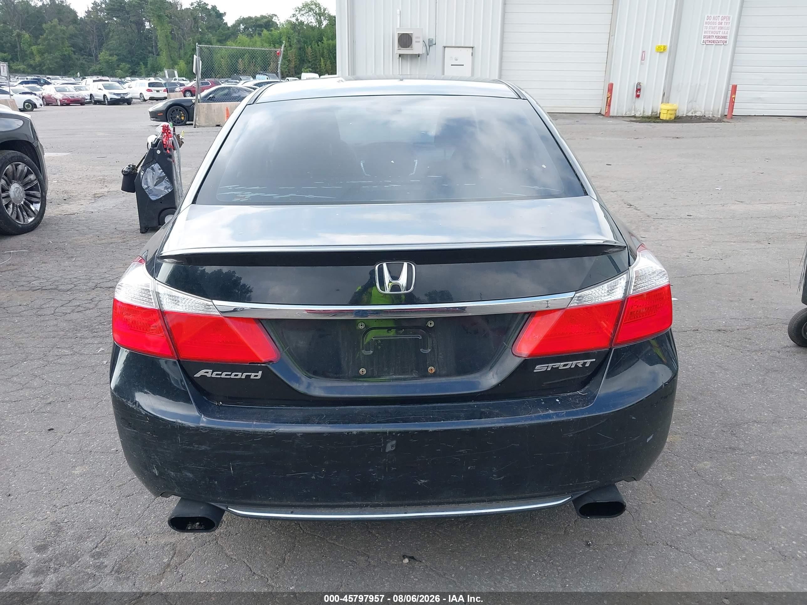 2013 Honda Accord Sport Black vin: 1HGCR2F55DA005701