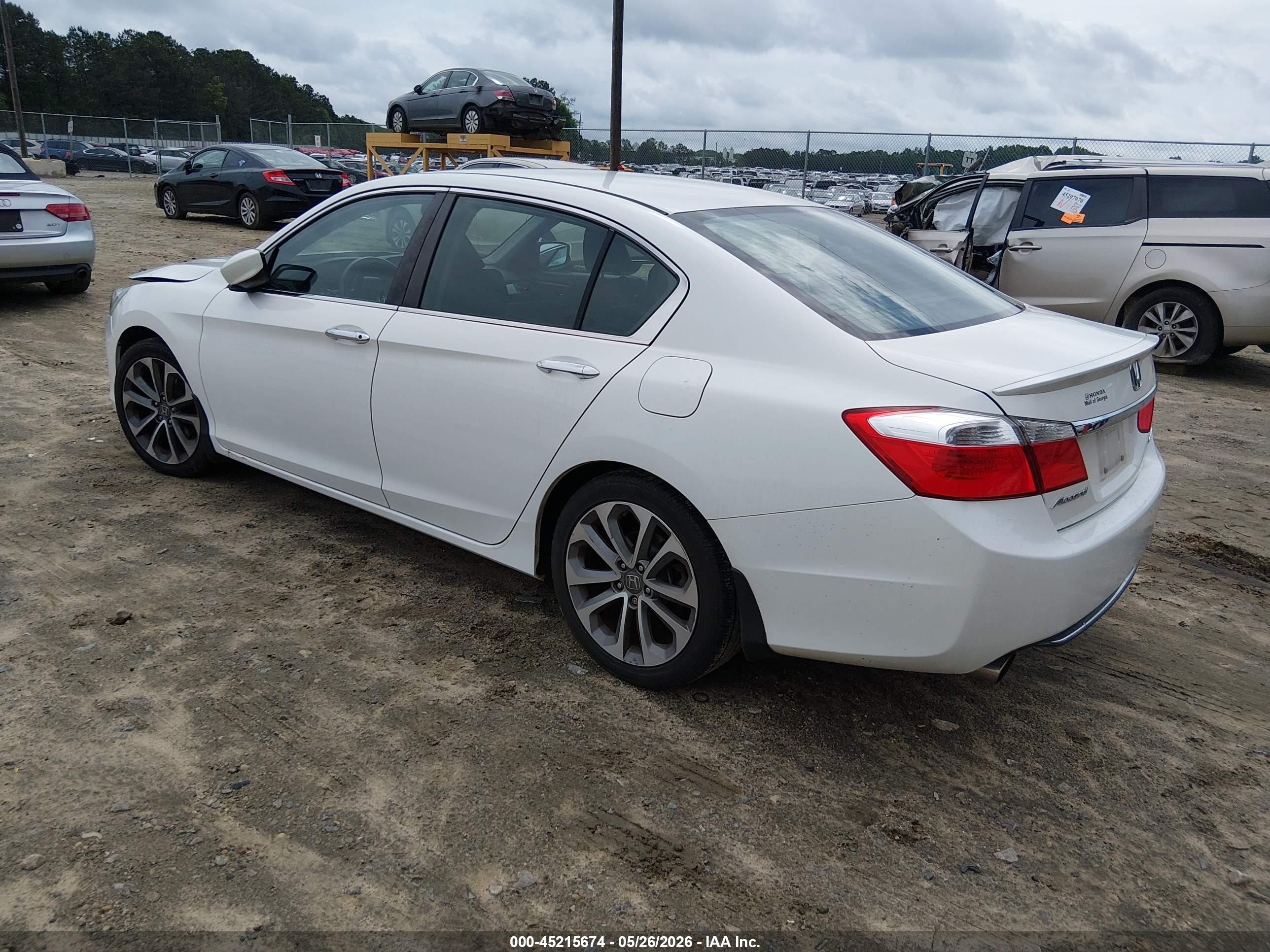 2013 Honda Accord Sport Белый vin: 1HGCR2F55DA045275
