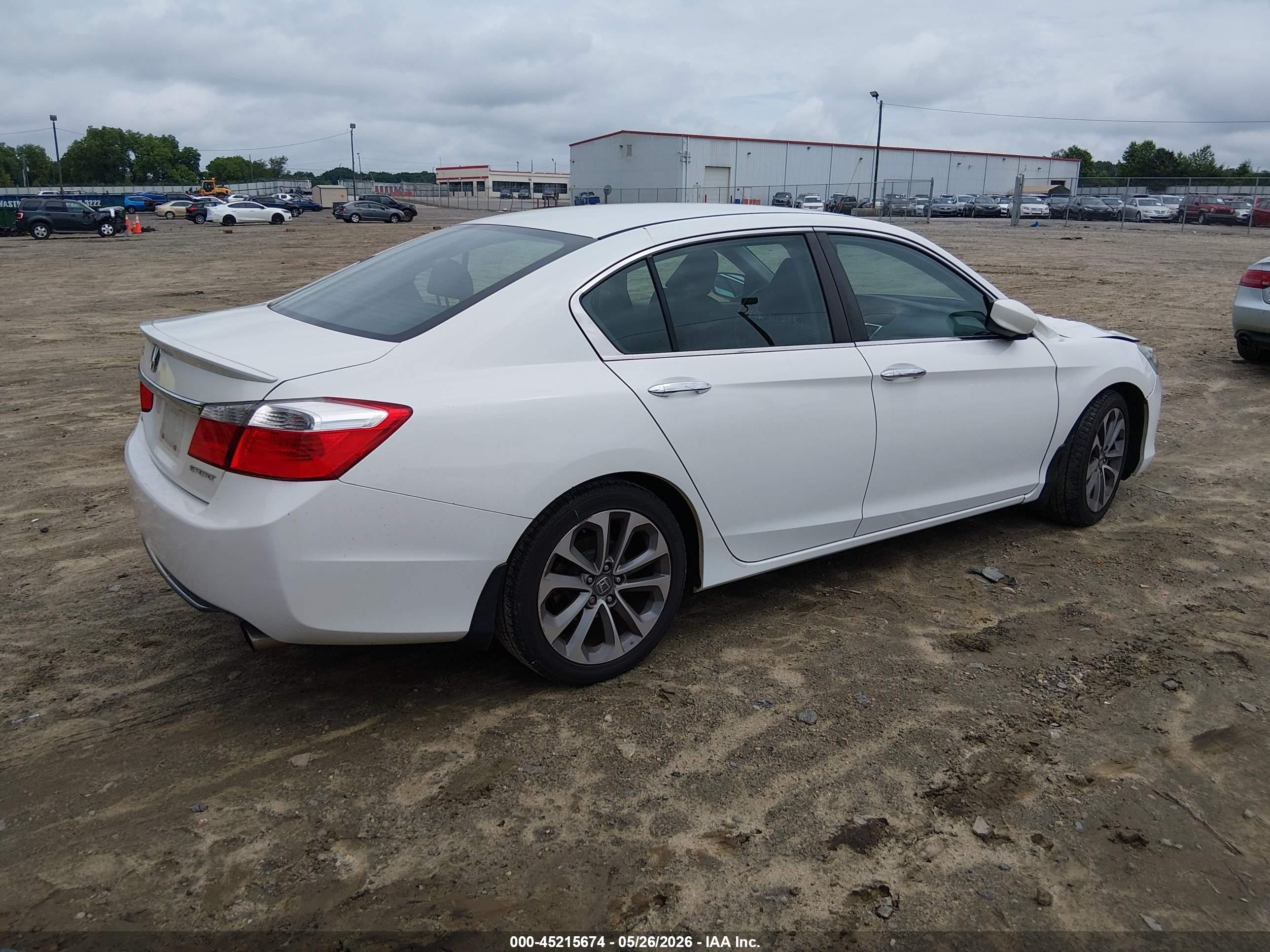 2013 Honda Accord Sport Белый vin: 1HGCR2F55DA045275