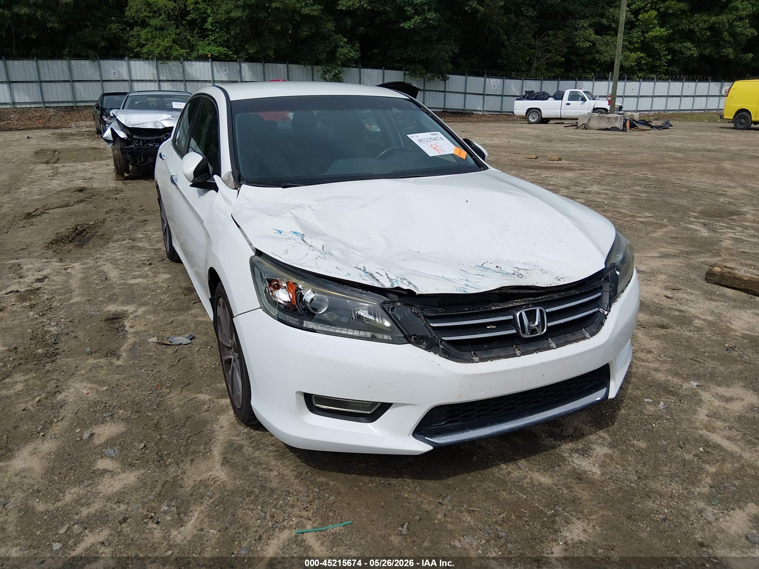 2013 Honda Accord Sport Белый vin: 1HGCR2F55DA045275