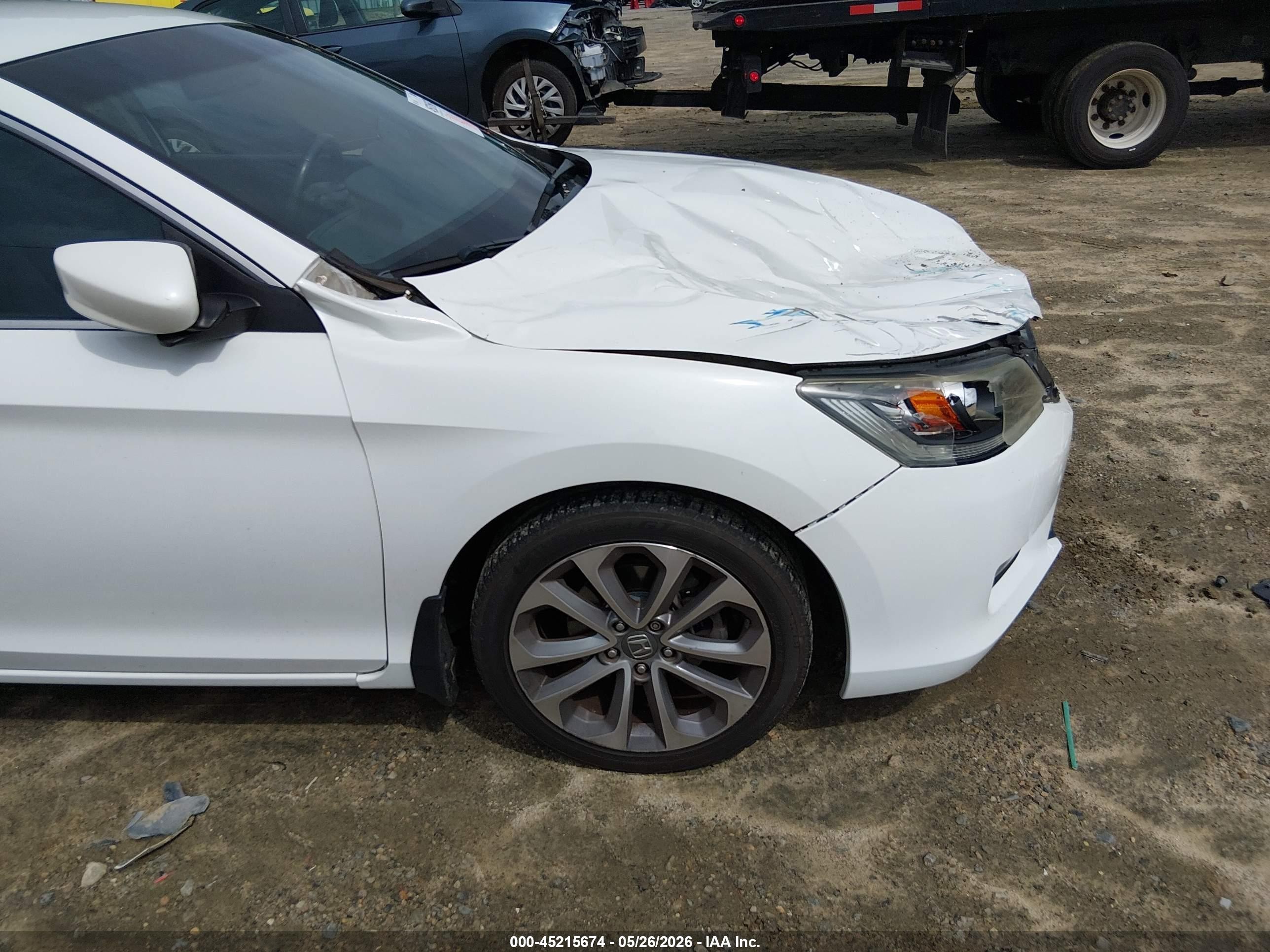 2013 Honda Accord Sport Белый vin: 1HGCR2F55DA045275