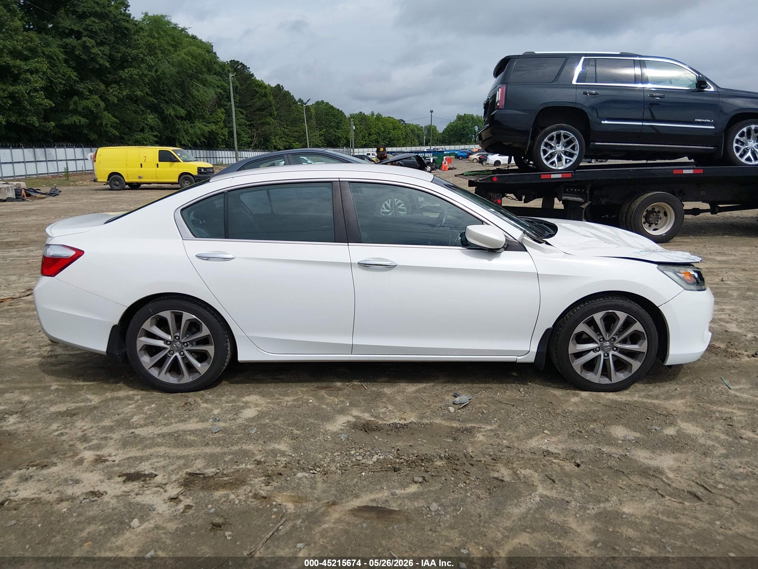 2013 Honda Accord Sport Белый vin: 1HGCR2F55DA045275