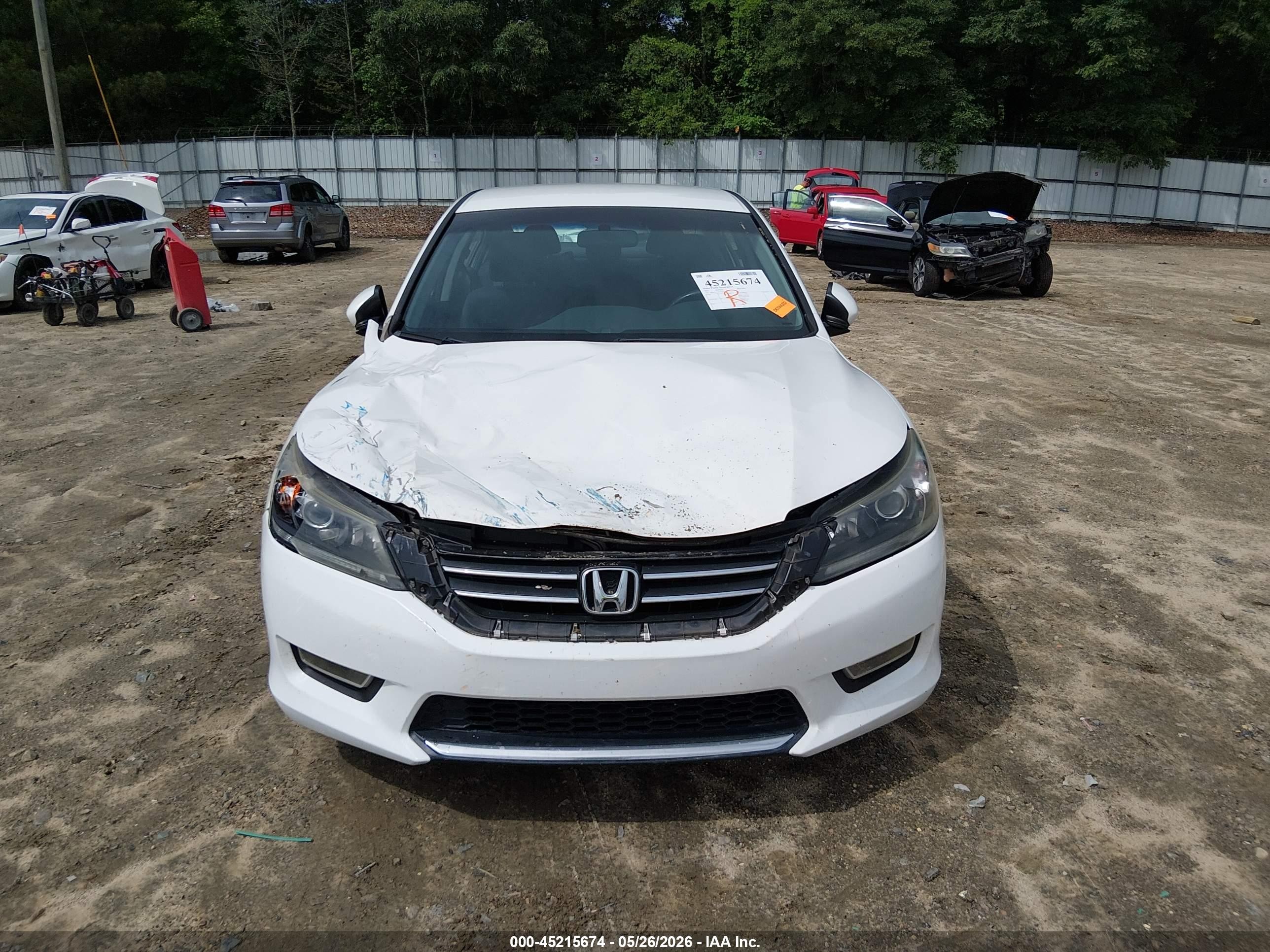 2013 Honda Accord Sport Белый vin: 1HGCR2F55DA045275