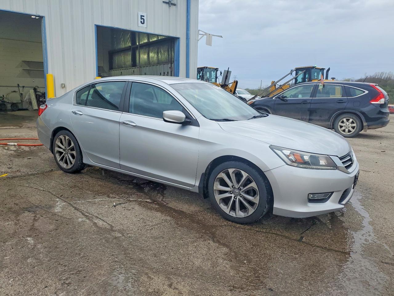 2013 Honda Accord Sport Серебряный vin: 1HGCR2F55DA066353