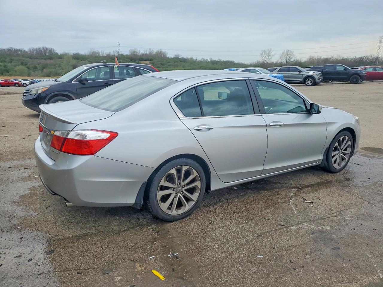 2013 Honda Accord Sport Серебряный vin: 1HGCR2F55DA066353