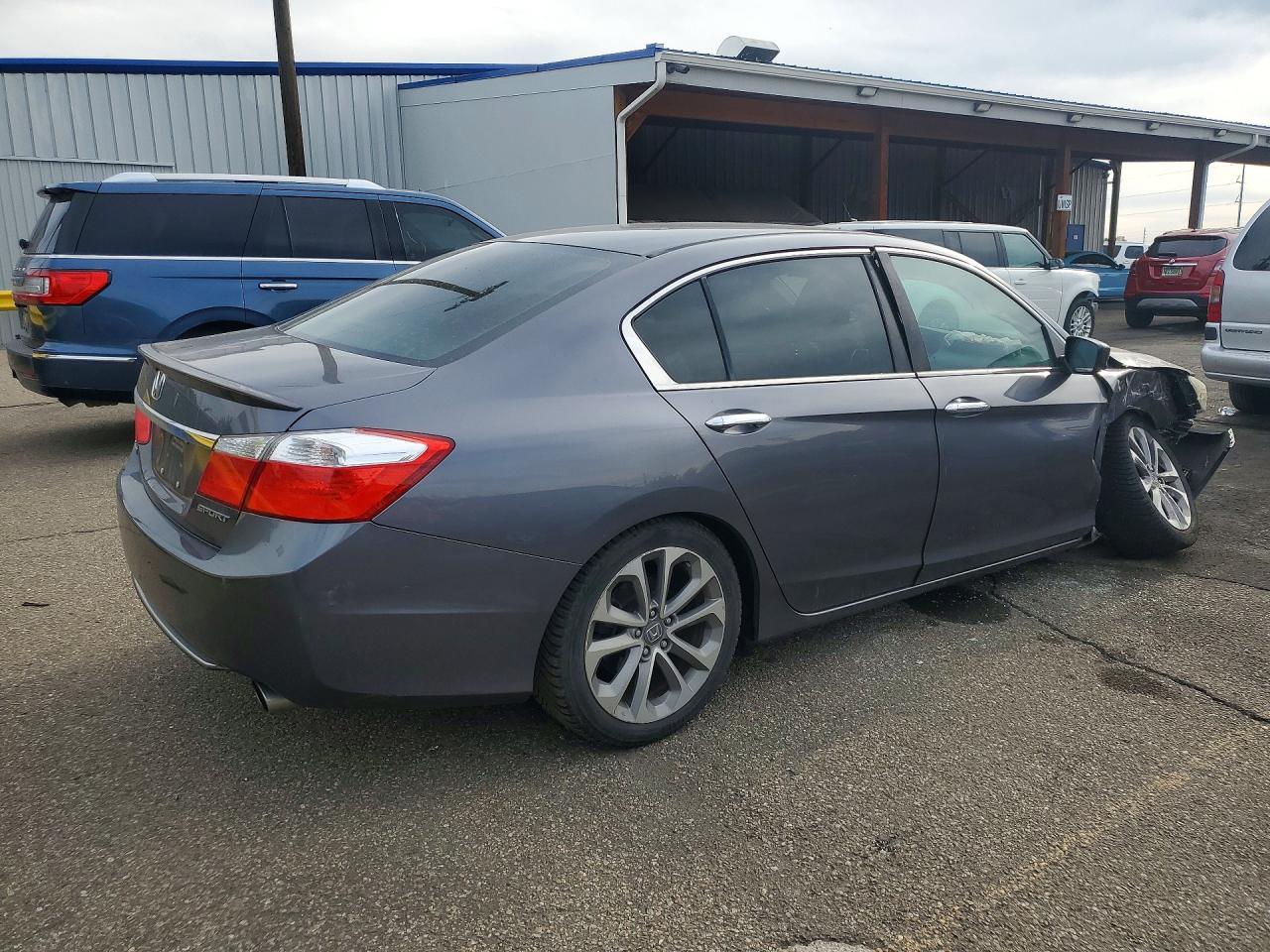 2013 Honda Accord Sport Серый vin: 1HGCR2F55DA068314
