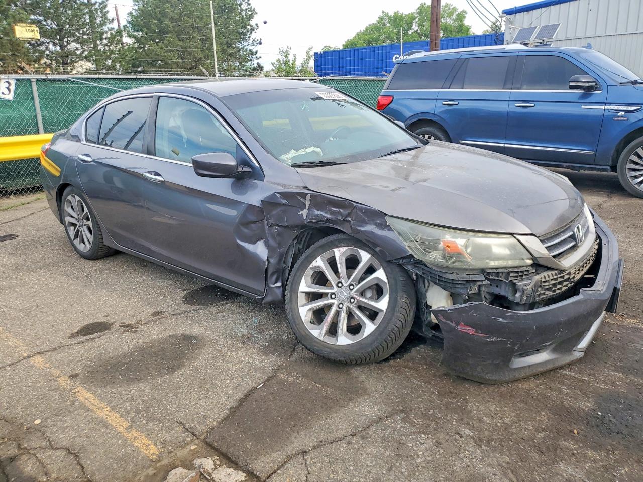 2013 Honda Accord Sport Серый vin: 1HGCR2F55DA068314