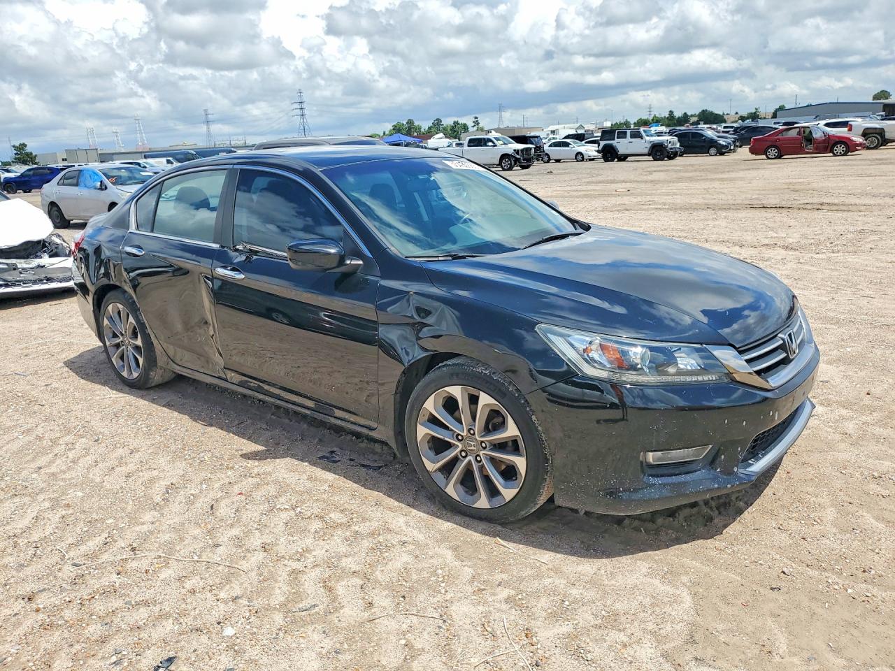 2013 Honda Accord Sport Black vin: 1HGCR2F55DA072394
