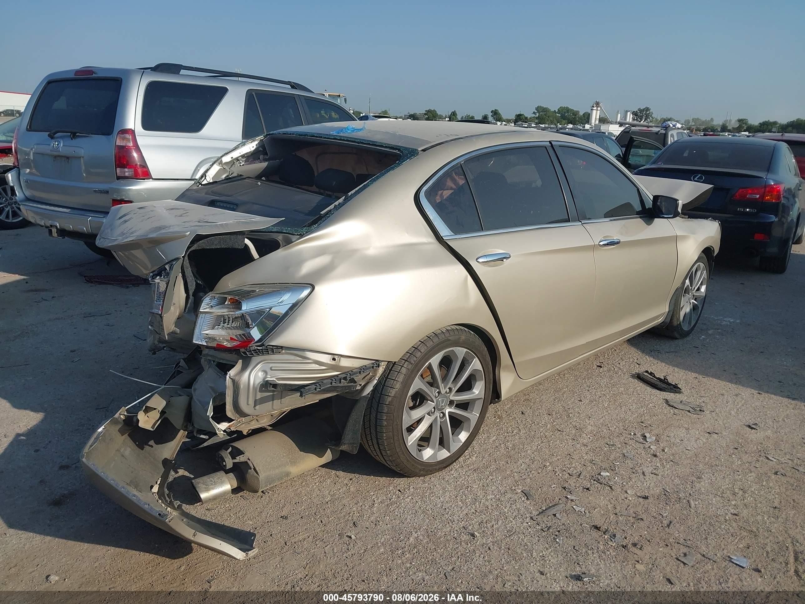 2013 Honda Accord Sport Бежевый vin: 1HGCR2F55DA075604