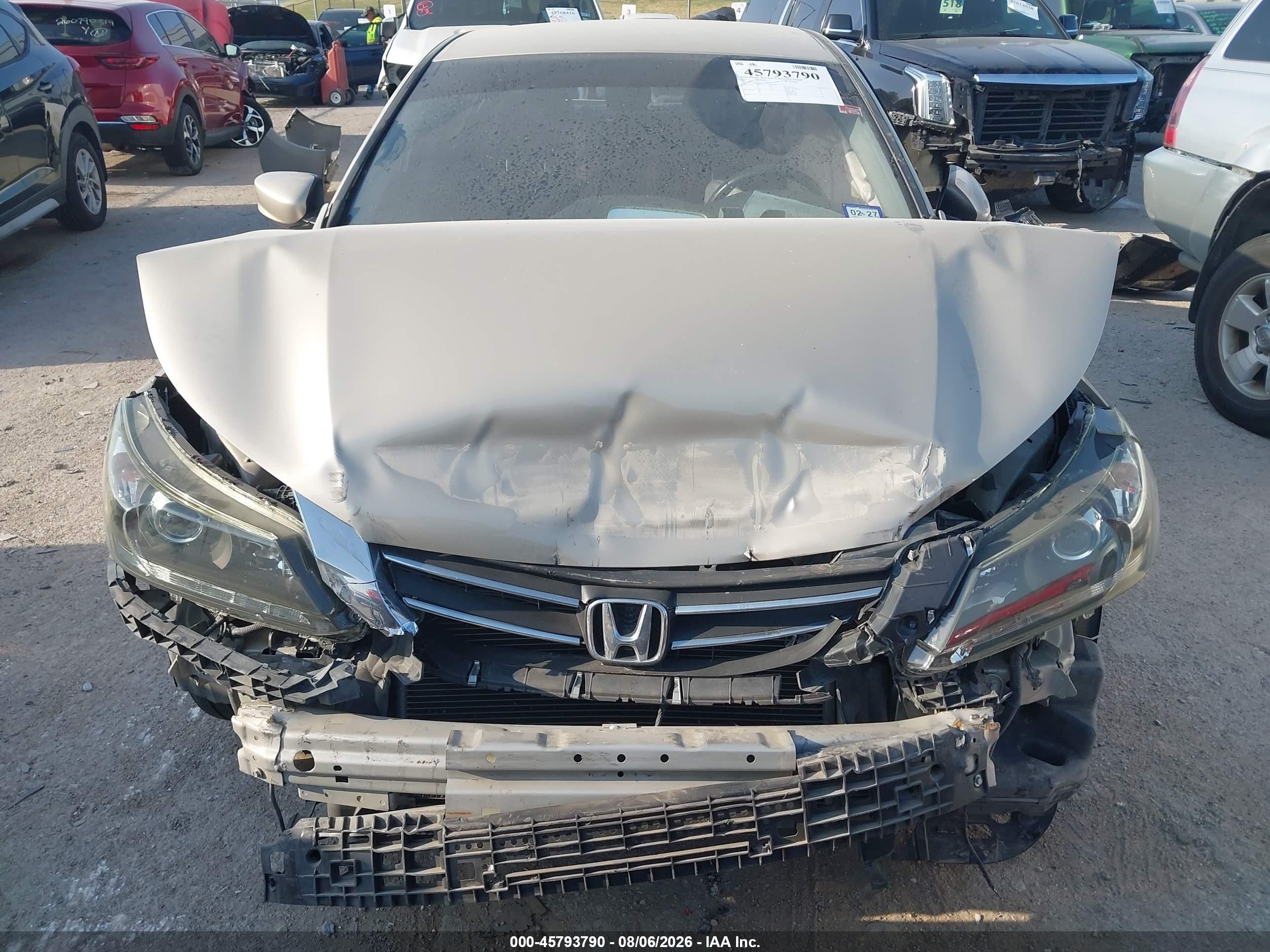 2013 Honda Accord Sport Бежевый vin: 1HGCR2F55DA075604