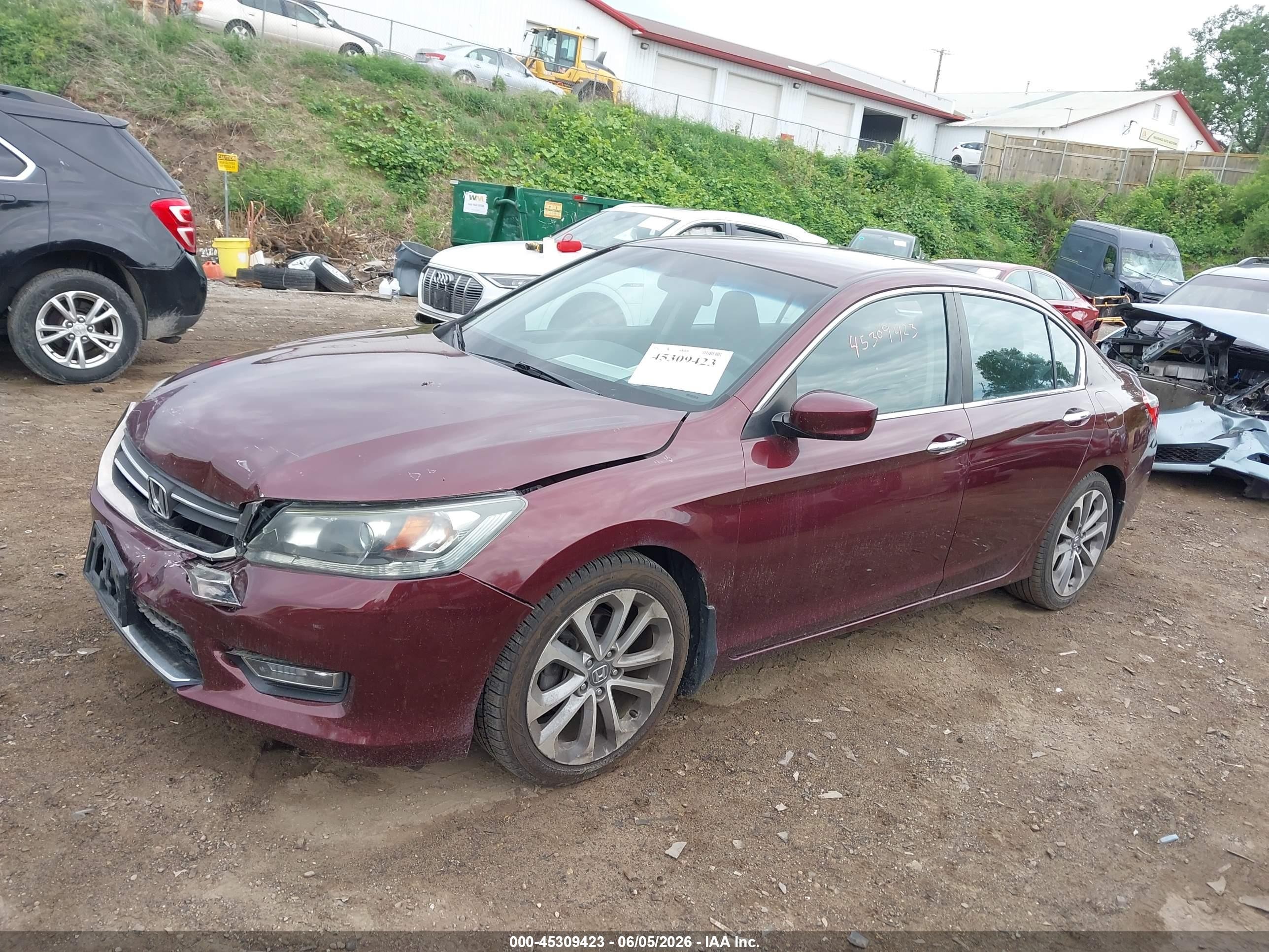 2013 Honda Accord Sport Red vin: 1HGCR2F55DA099272