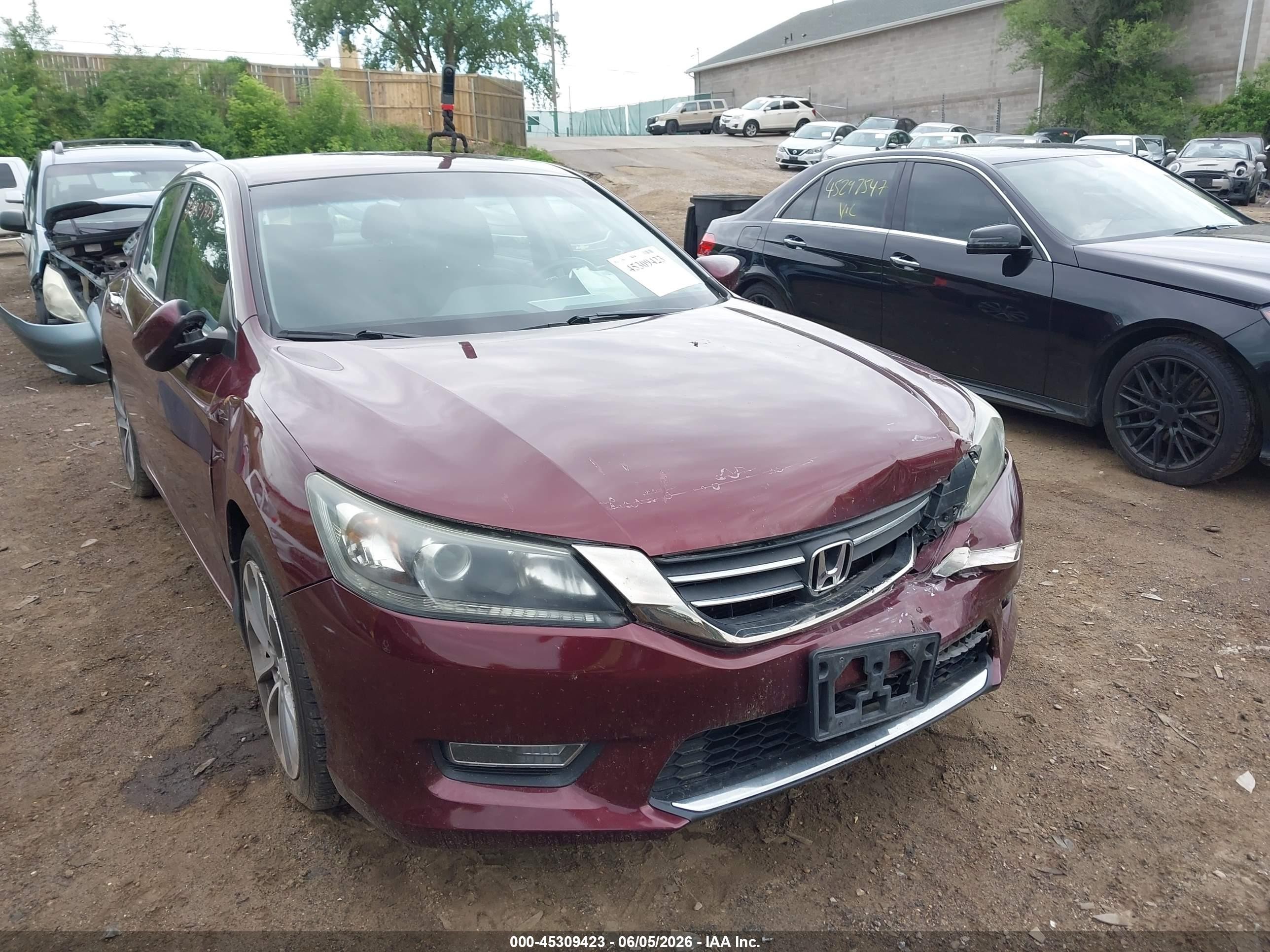 2013 Honda Accord Sport Red vin: 1HGCR2F55DA099272