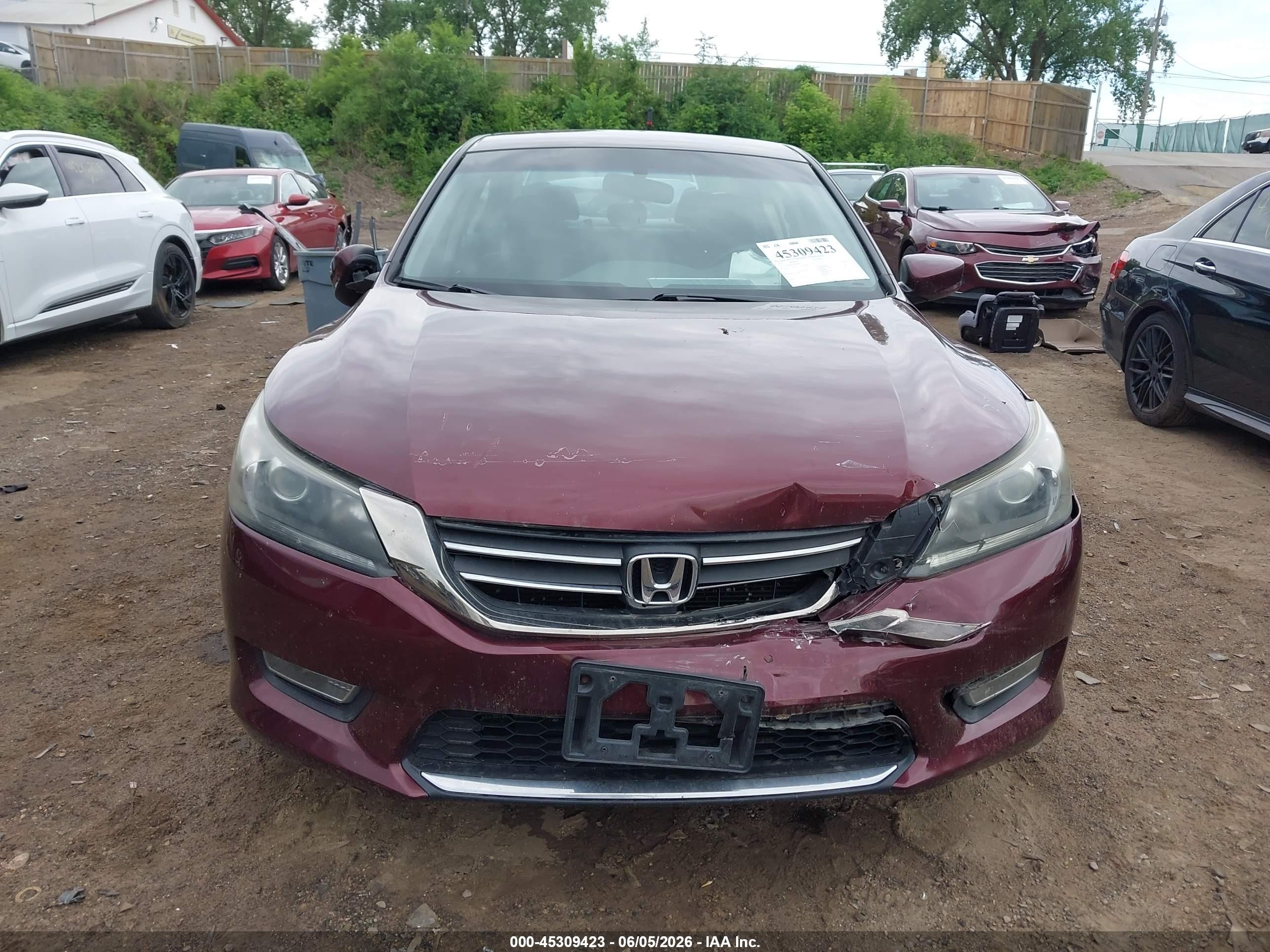 2013 Honda Accord Sport Red vin: 1HGCR2F55DA099272