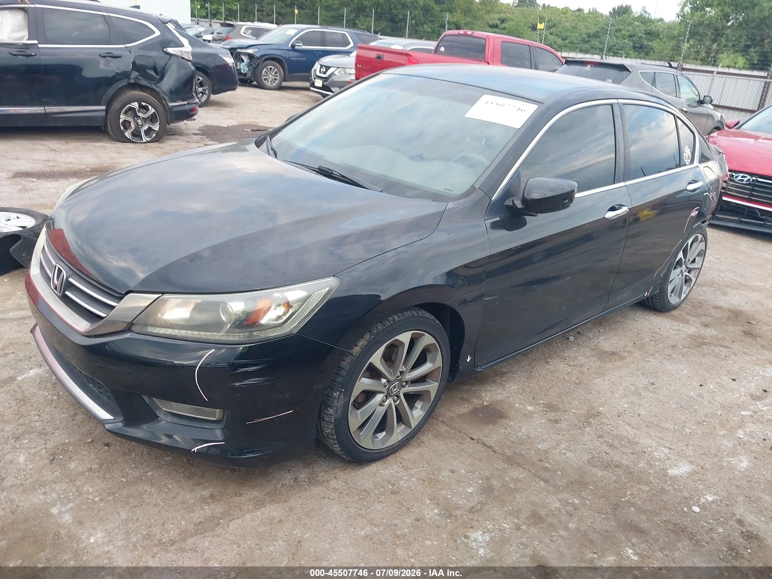 2013 Honda Accord Sport Black vin: 1HGCR2F55DA105913