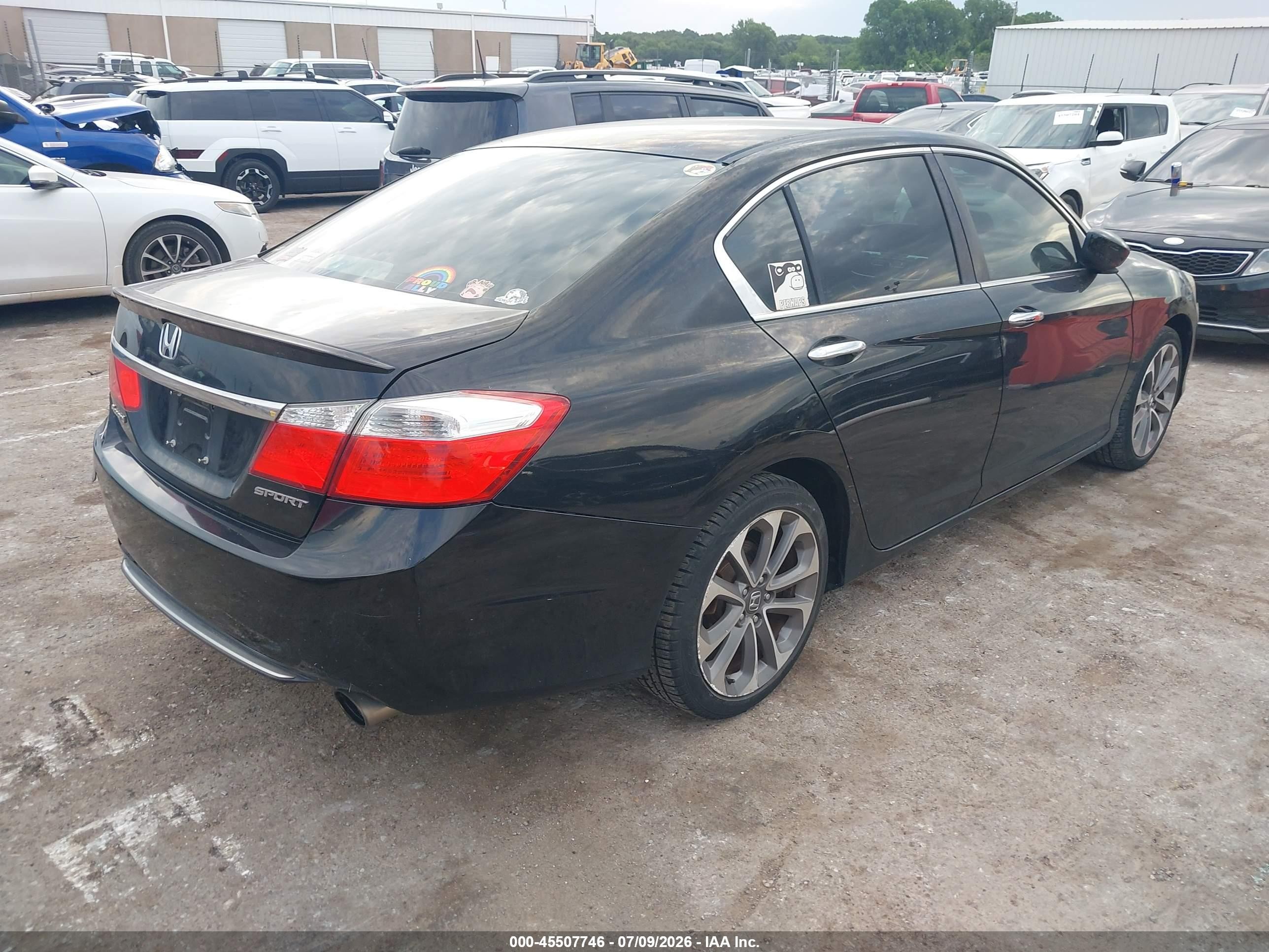 2013 Honda Accord Sport Black vin: 1HGCR2F55DA105913