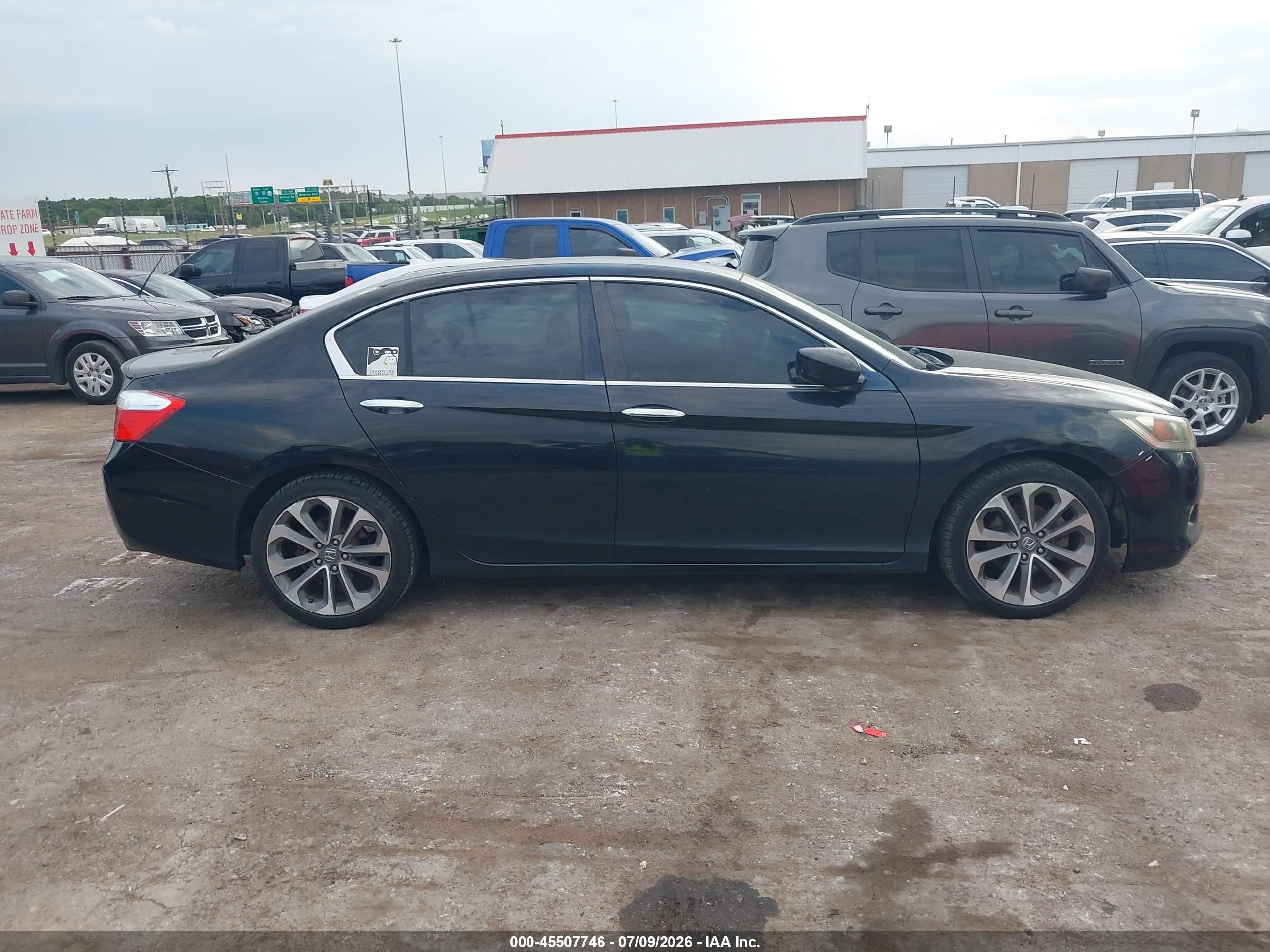 2013 Honda Accord Sport Black vin: 1HGCR2F55DA105913