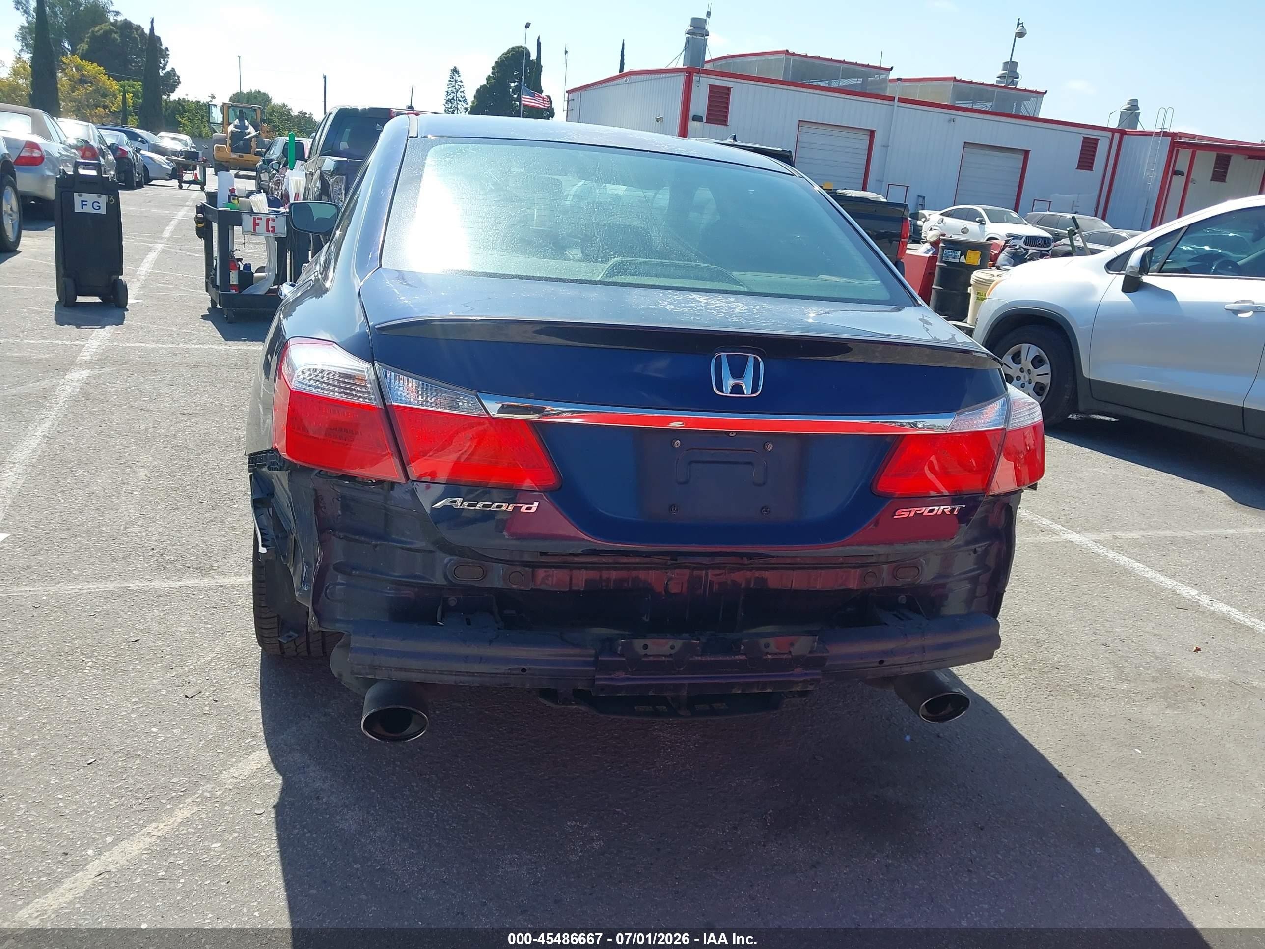 2013 Honda Accord Sport Blue vin: 1HGCR2F55DA111534