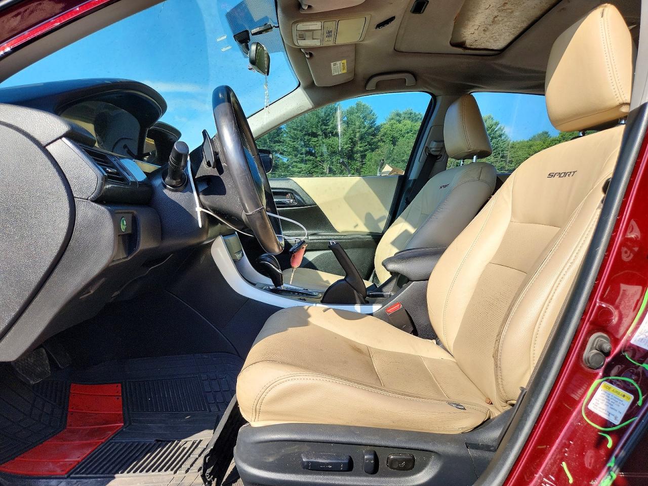 2013 Honda Accord Sport Коричневый vin: 1HGCR2F55DA118466