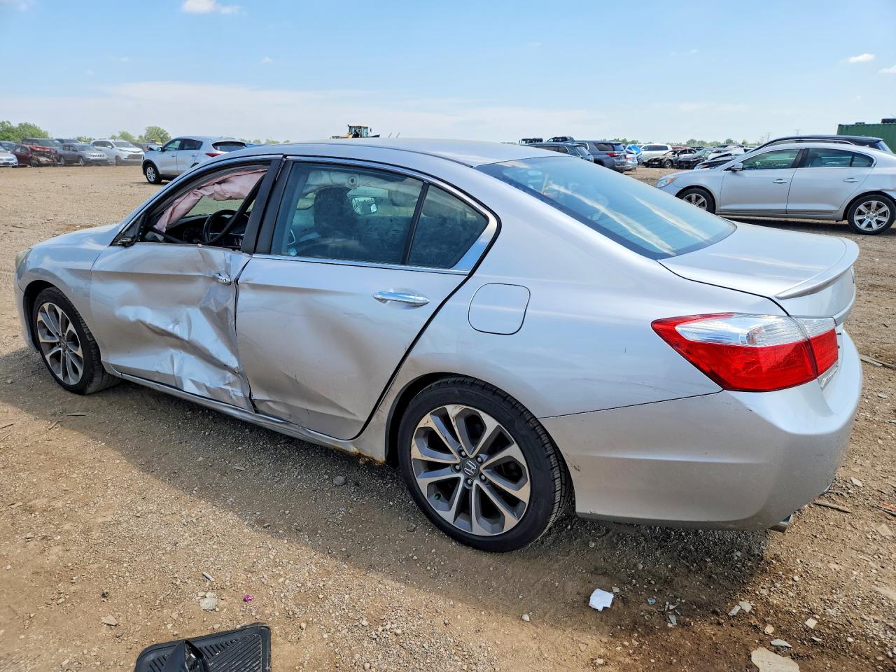 2013 Honda Accord Sport Серебряный vin: 1HGCR2F55DA143447