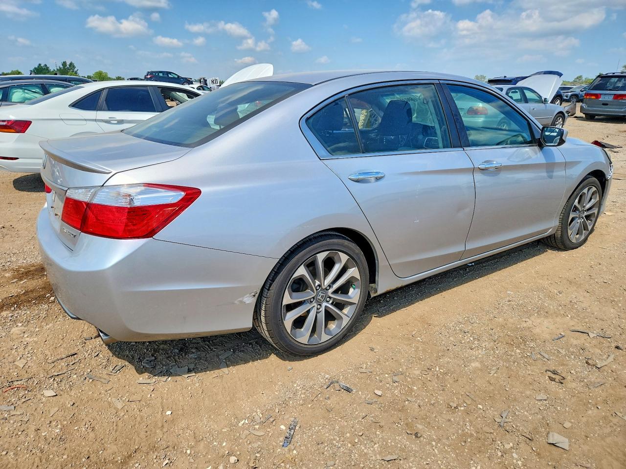 2013 Honda Accord Sport Серебряный vin: 1HGCR2F55DA143447