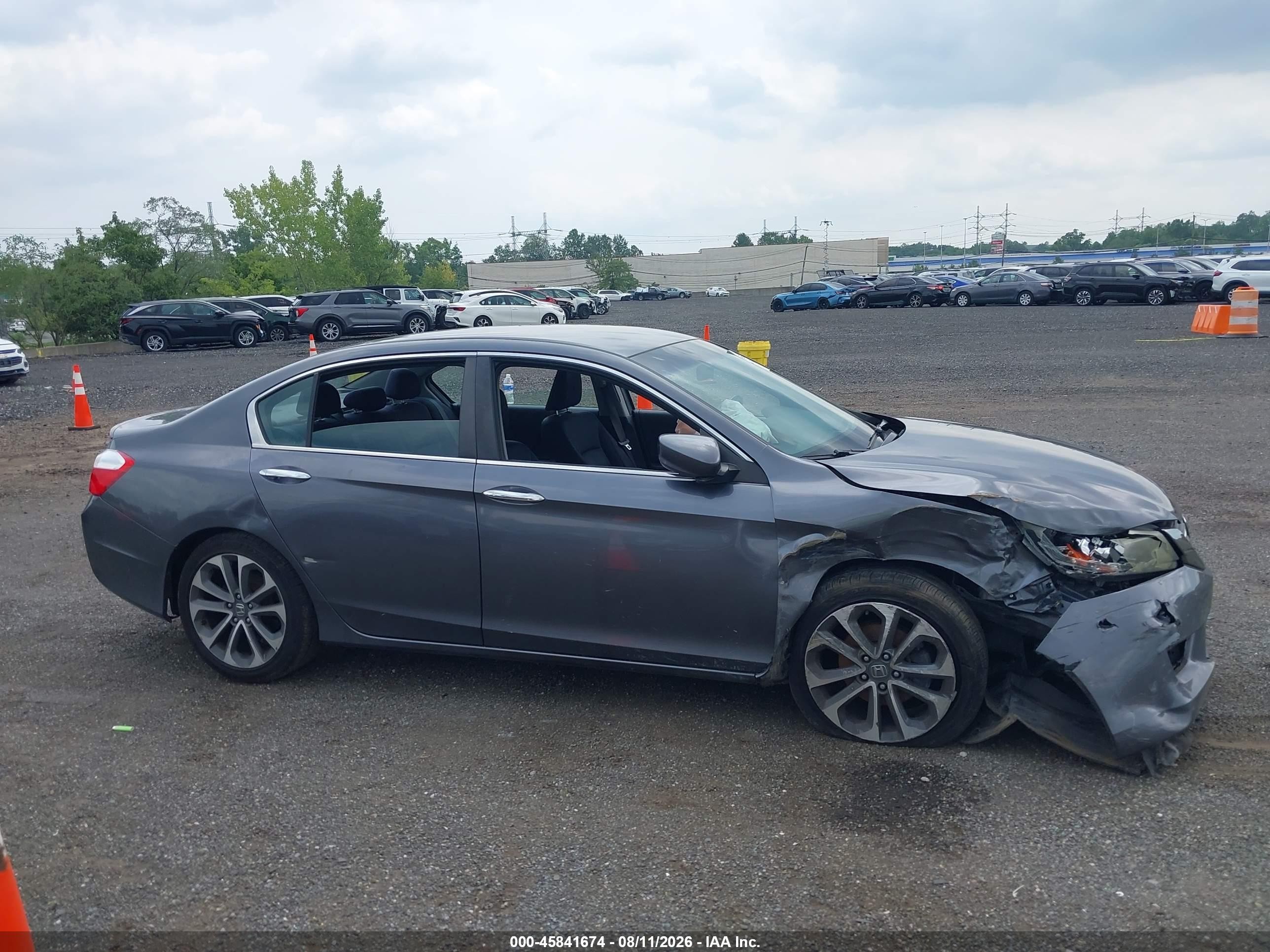2013 Honda Accord Sport Серый vin: 1HGCR2F55DA146509