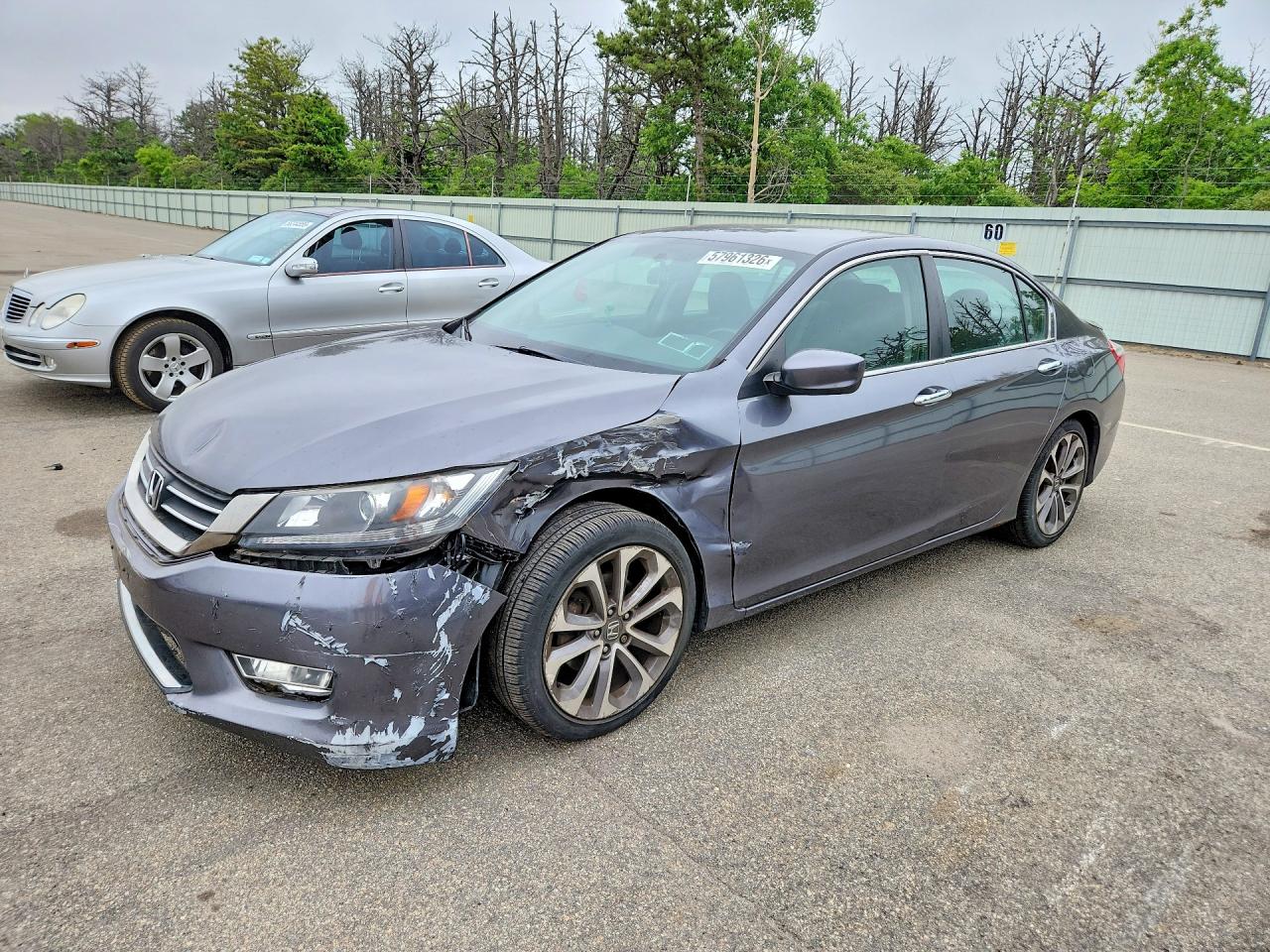 2013 Honda Accord Sport Gray vin: 1HGCR2F55DA150480