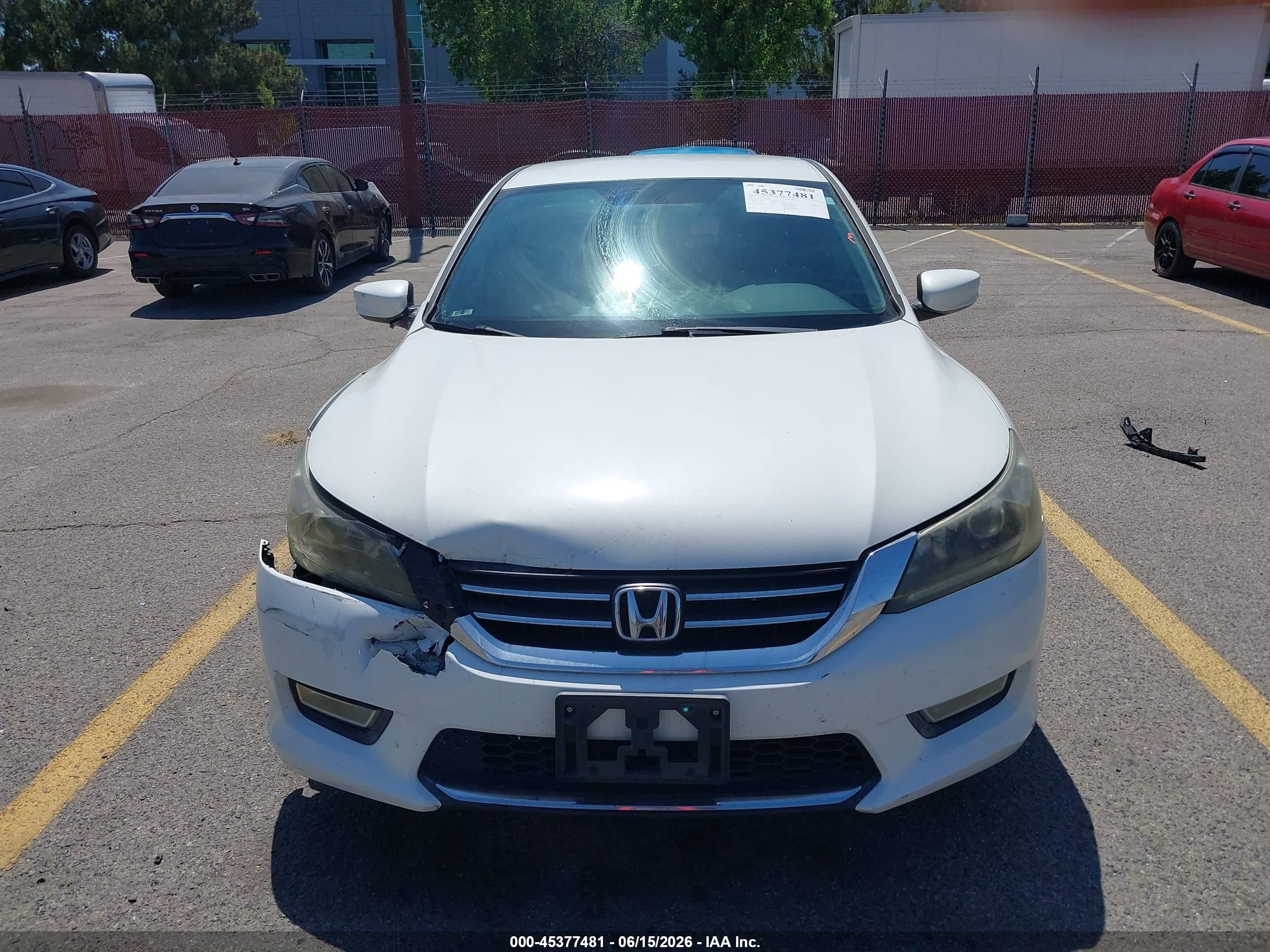 2013 Honda Accord Sport White vin: 1HGCR2F55DA162273