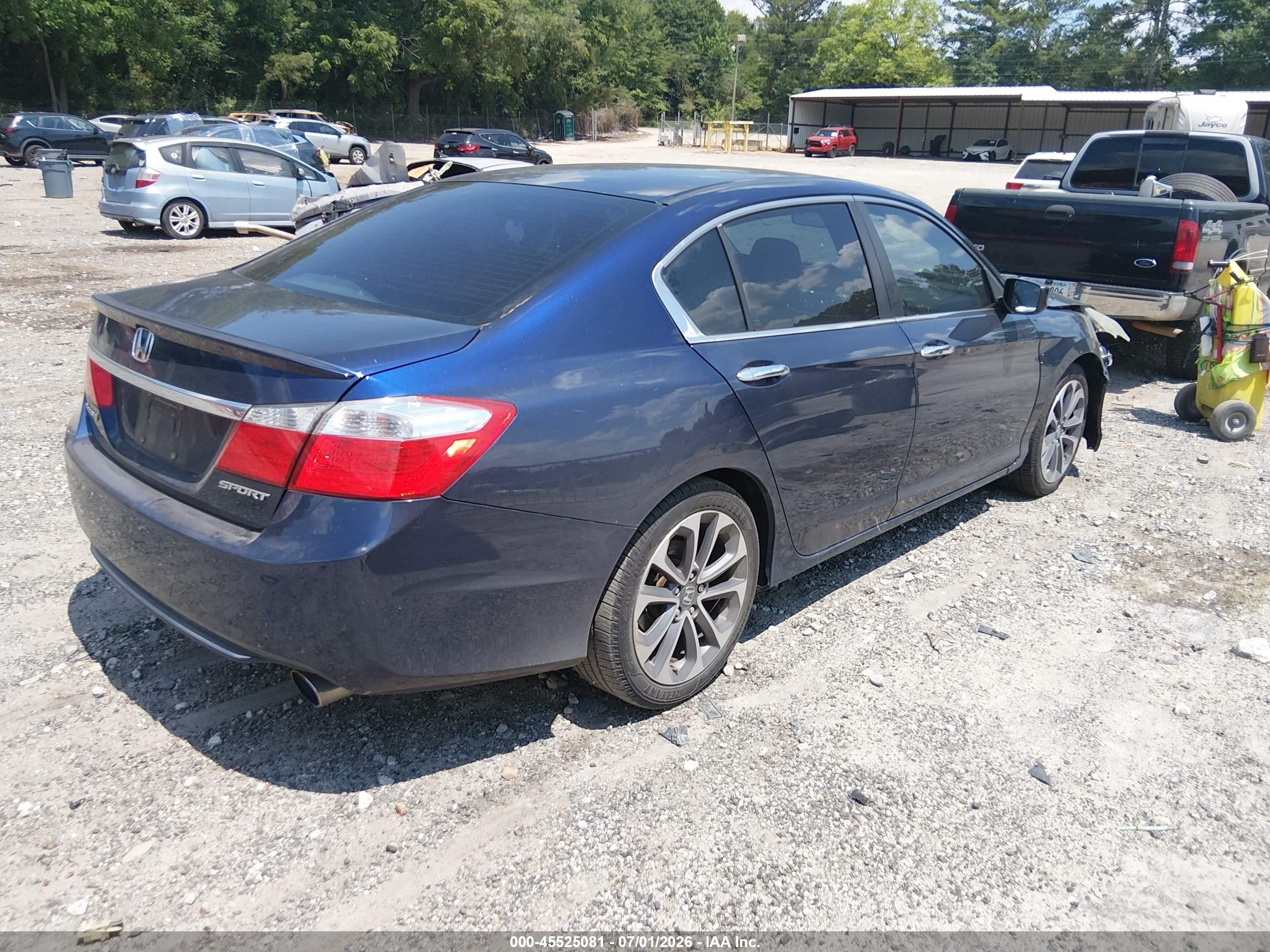 2013 Honda Accord Sport Dark Blue vin: 1HGCR2F55DA212248