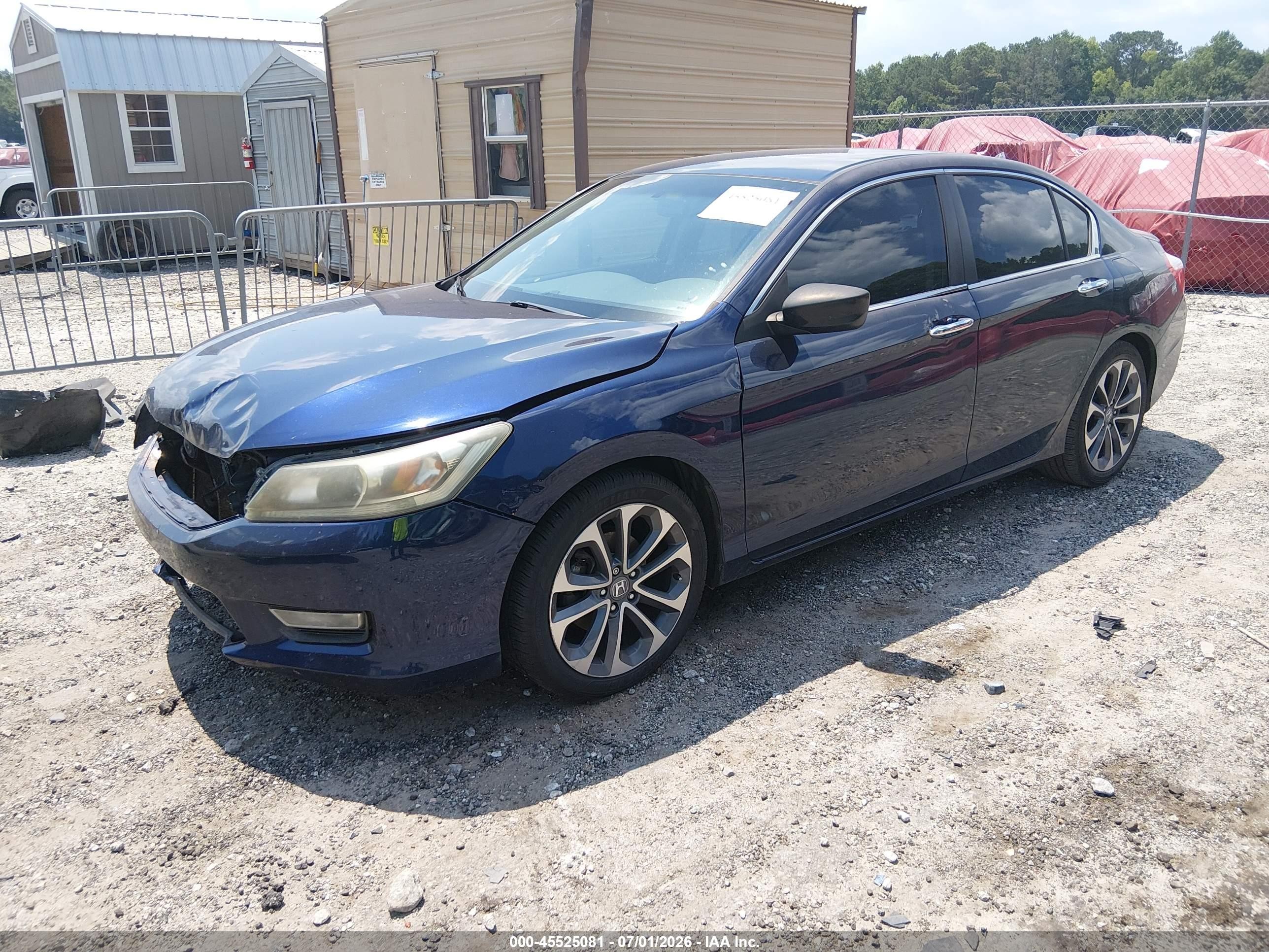 2013 Honda Accord Sport Dark Blue vin: 1HGCR2F55DA212248