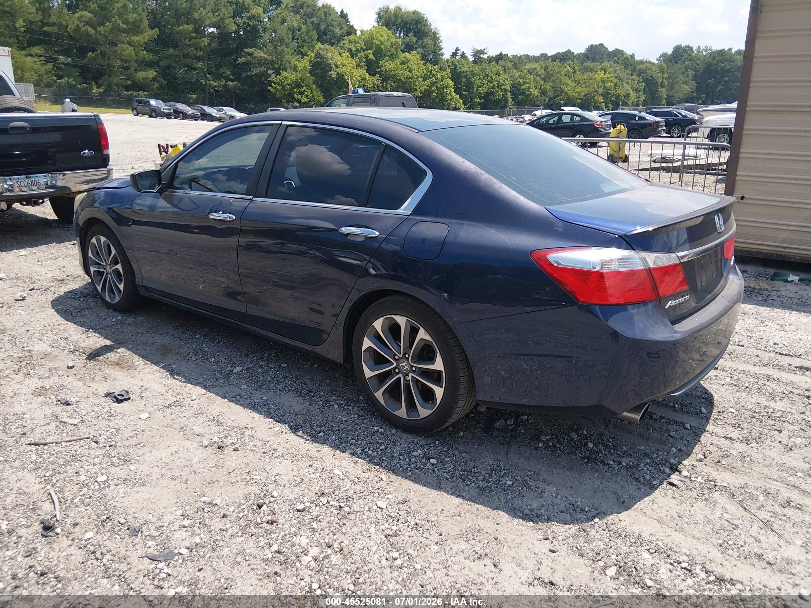 2013 Honda Accord Sport Dark Blue vin: 1HGCR2F55DA212248